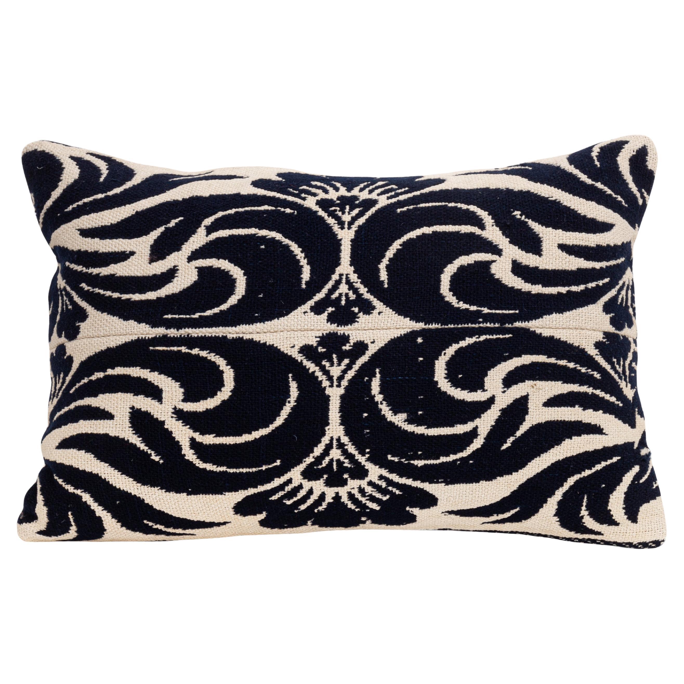 Funda de almohada hecha a partir de una colcha de lino americana del siglo XIX