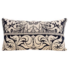 Antique Pillowcase Made from a 19th C. American Linen Coverlet