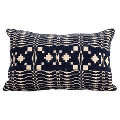 Antique Pillowcase Made from a 19th C. American Linen Coverlet
