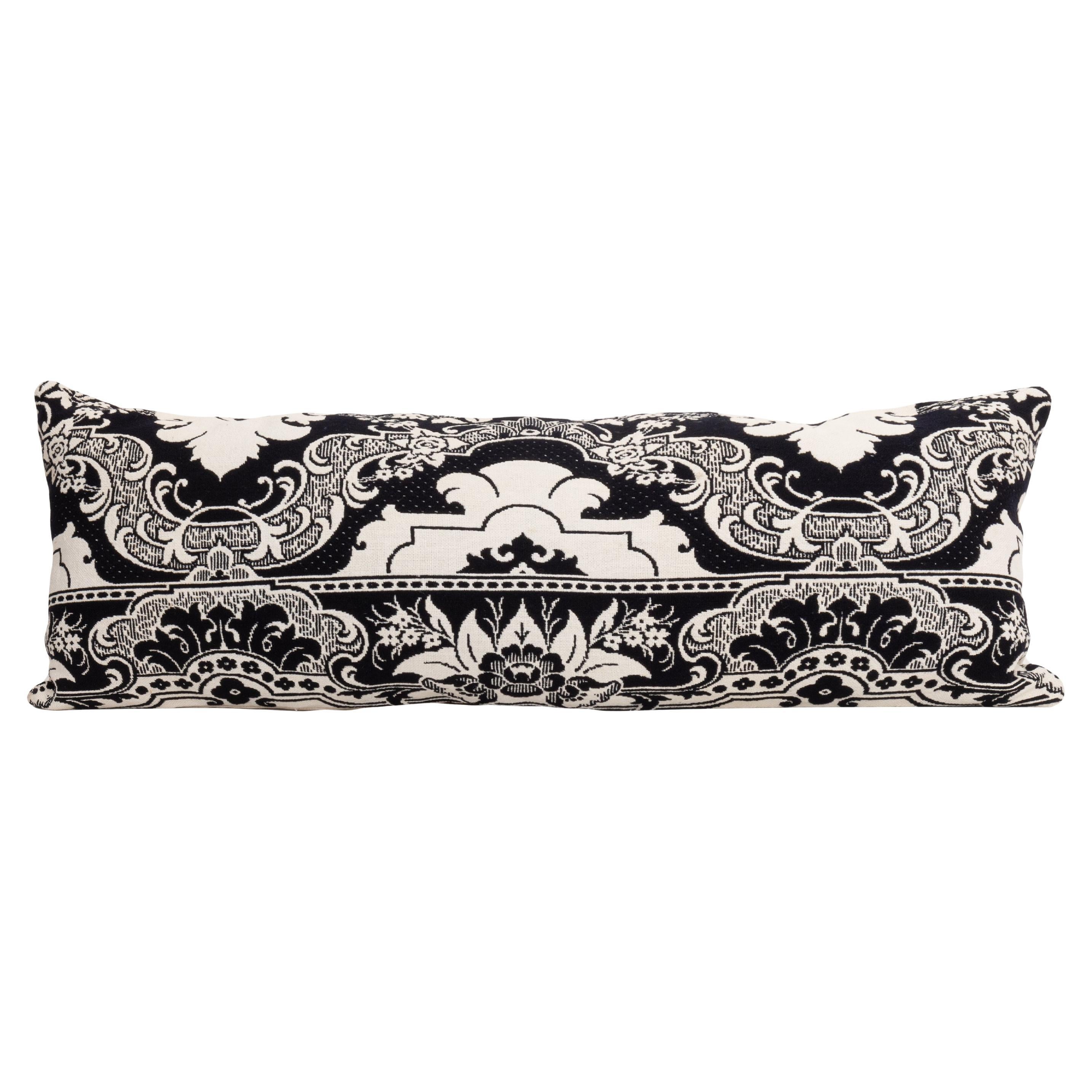 Funda de almohada hecha a partir de una colcha de lino americana del siglo XIX