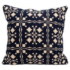Antique Pillowcase Made from a 19th C. American Linen Coverlet