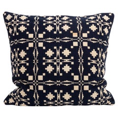 Antique Pillowcase Made from a 19th C. American Linen Coverlet