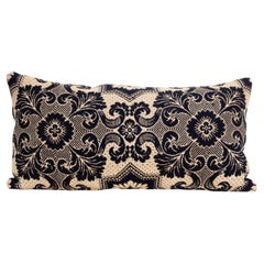Antique Pillowcase Made from a 19th C. American Linen Coverlet