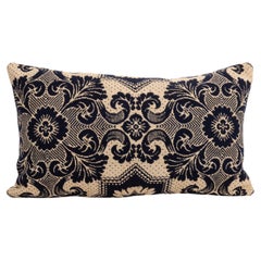 Antique Pillowcase Made from a 19th C. American Linen Coverlet