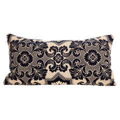 Antique Pillowcase Made from a 19th C. American Linen Coverlet