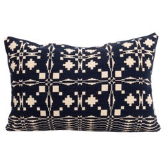 Antique Pillowcase Made from a 19th C. American Linen Coverlet