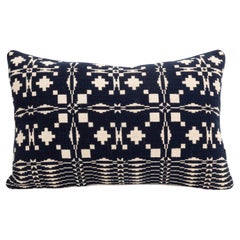Antique Pillowcase Made from a 19th C. American Linen Coverlet