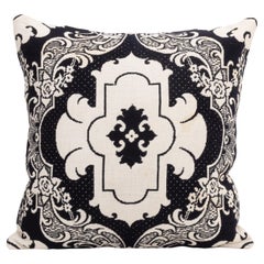 Antique Pillowcase Made from a 19th C. American Linen Coverlet