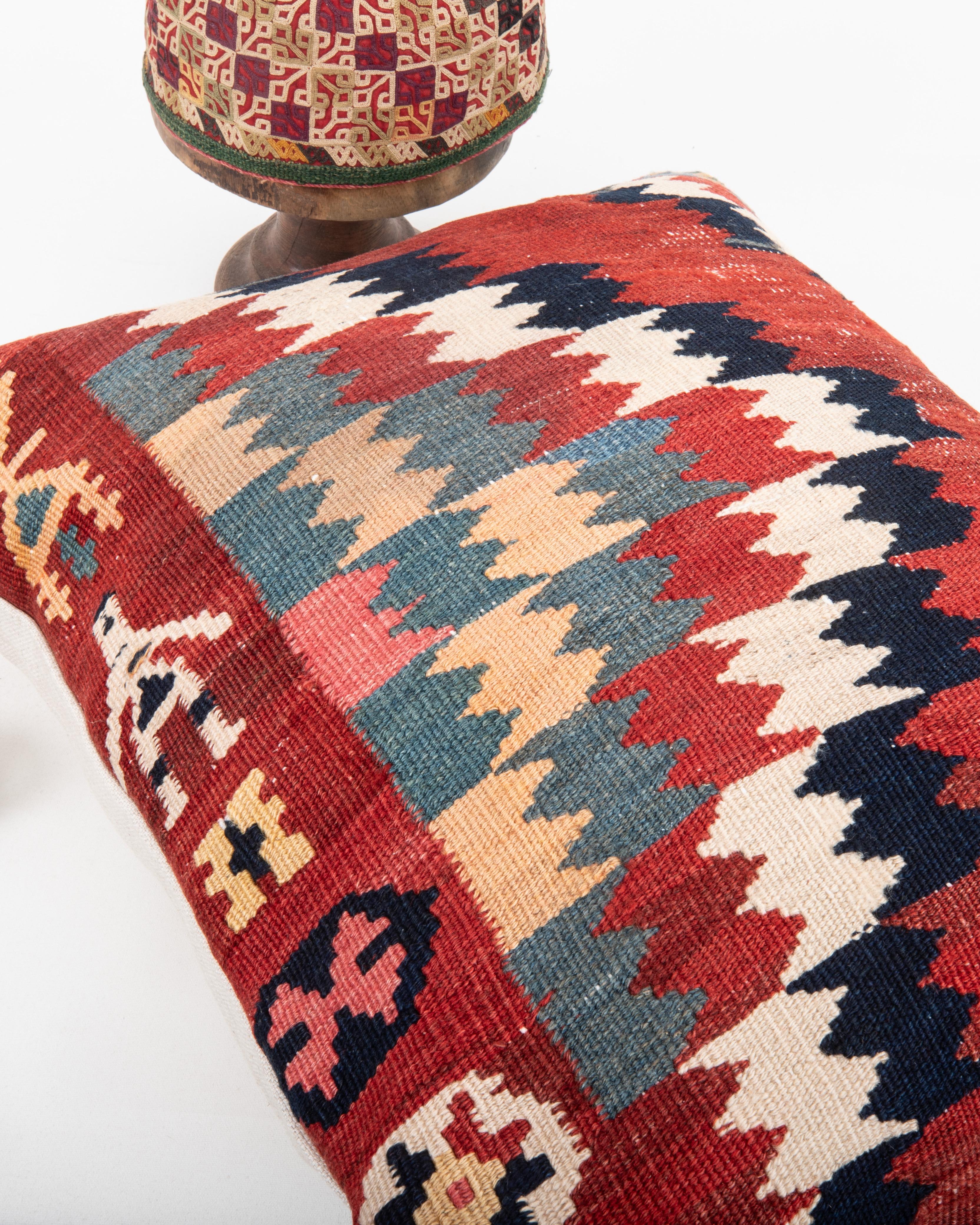 19th Century Pillowcase Made from a 19th C. Kilim. Azarbaijan, 19th c. For Sale