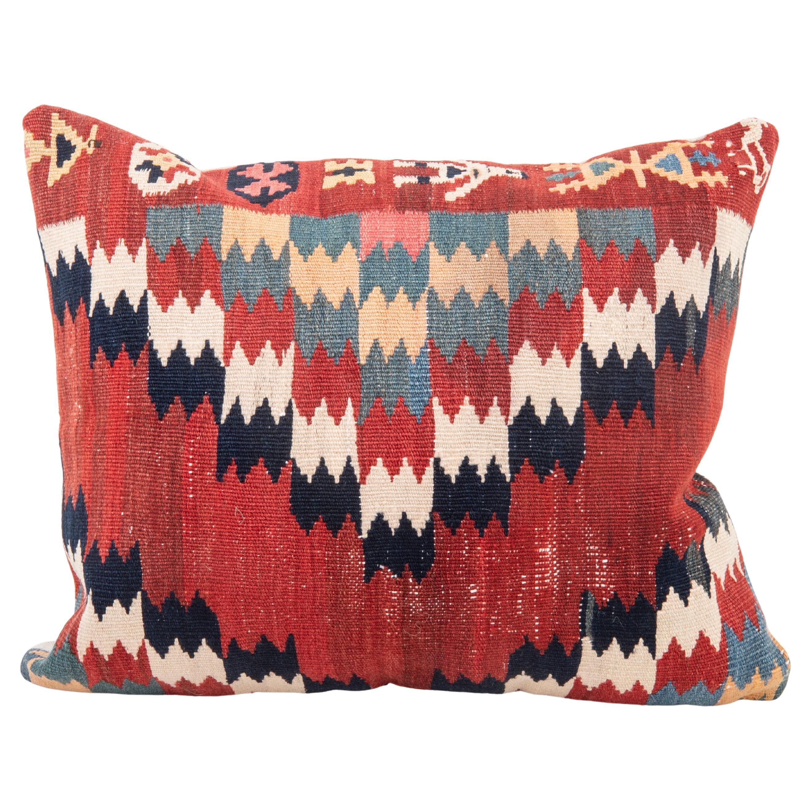 Pillowcase Made from a 19th C. Kilim. Azarbaijan, 19th c.