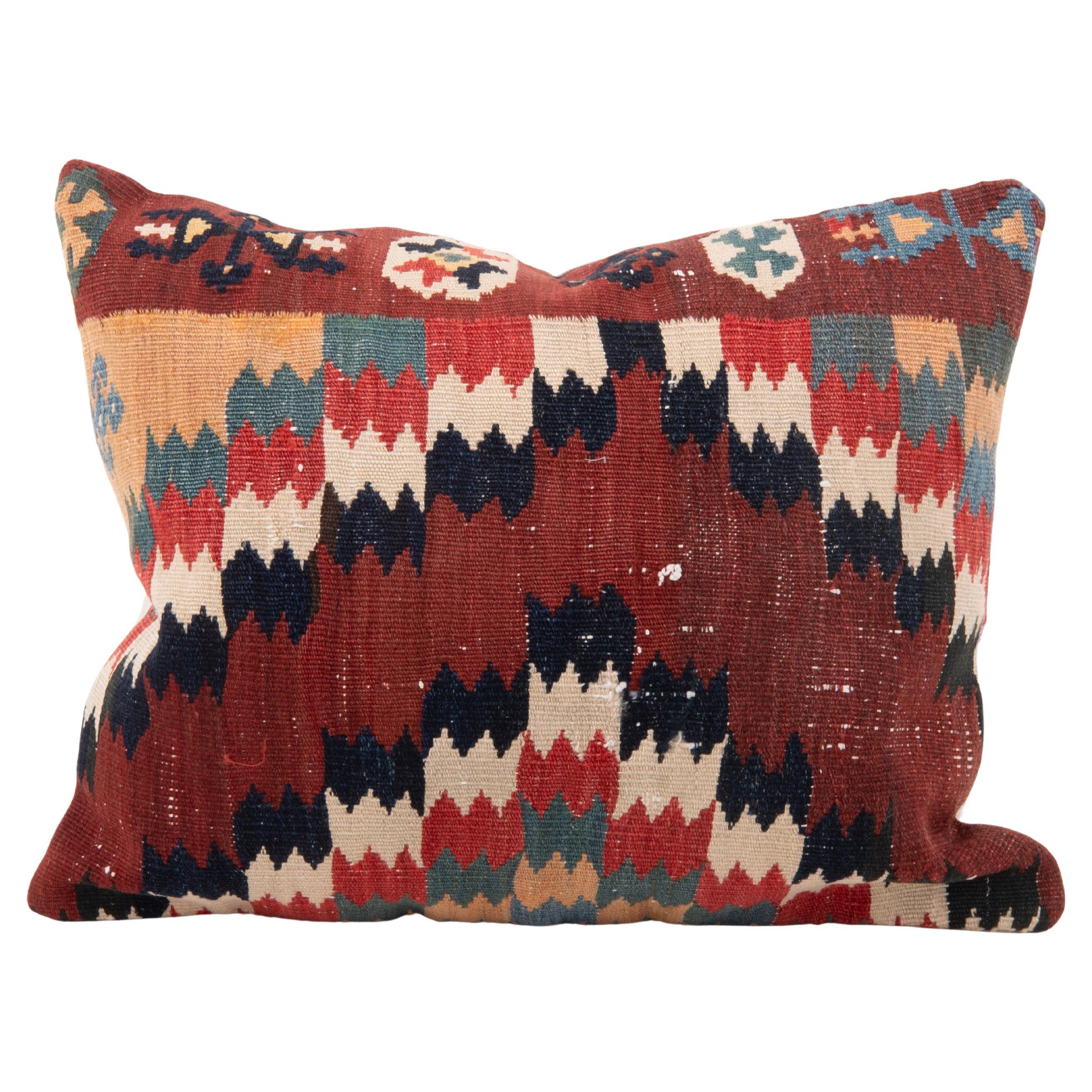 Pillowcase Made from a 19th C. Kilim. Azarbaijan, 19th c.