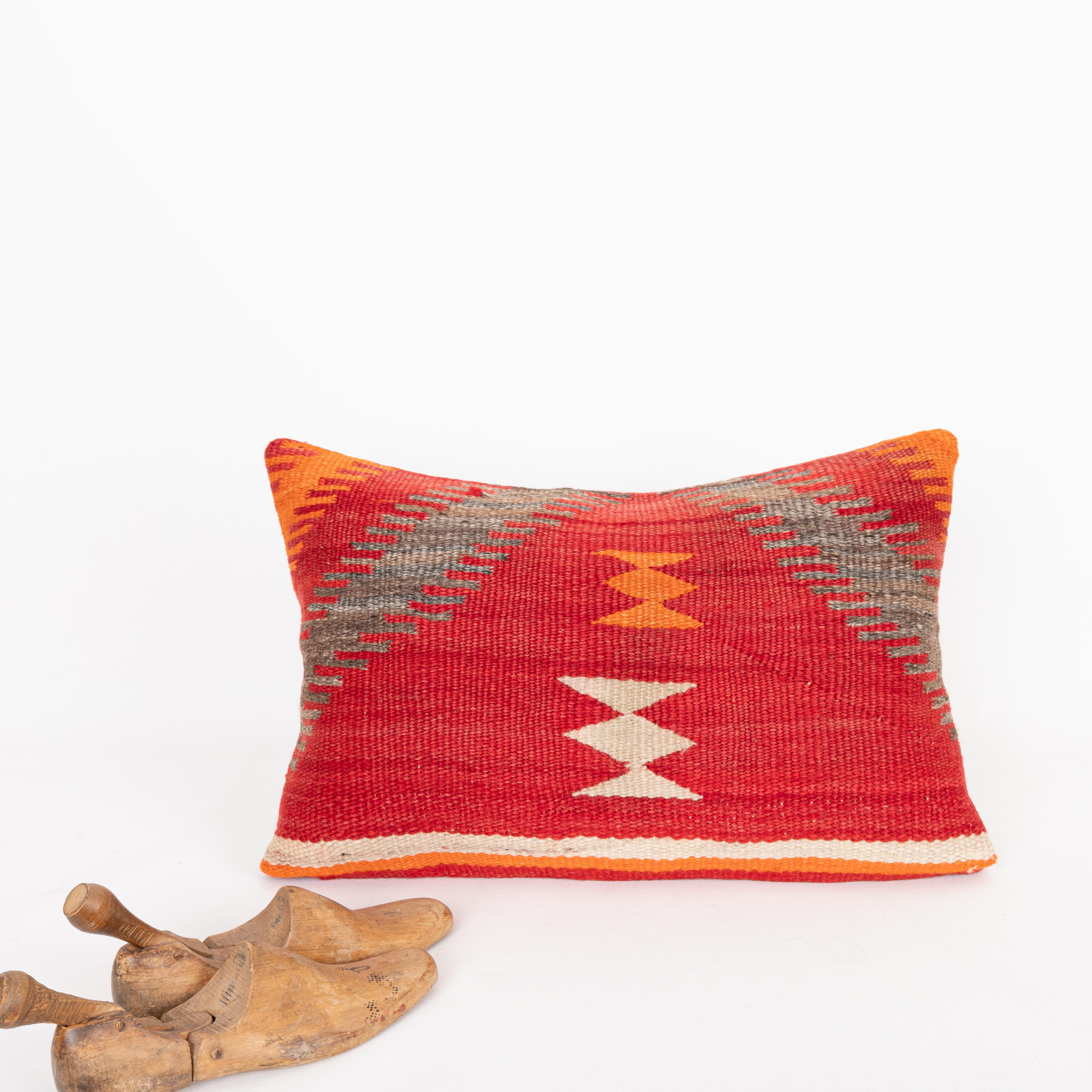 Kilim Pillowcase Made from a 20th C. Navajo Weaving For Sale