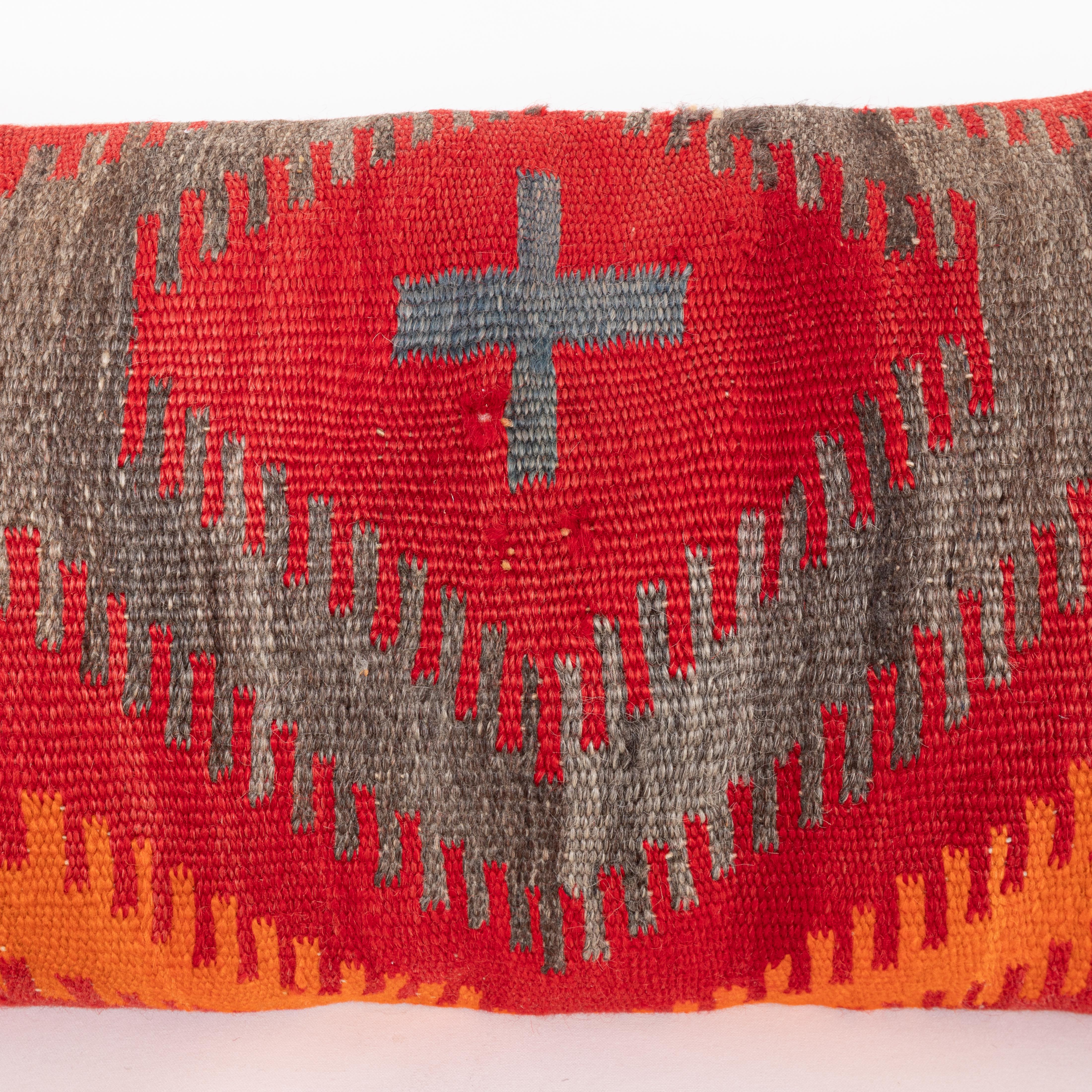 Hand-Woven Pillowcase Made from a 20th C. Navajo Weaving For Sale