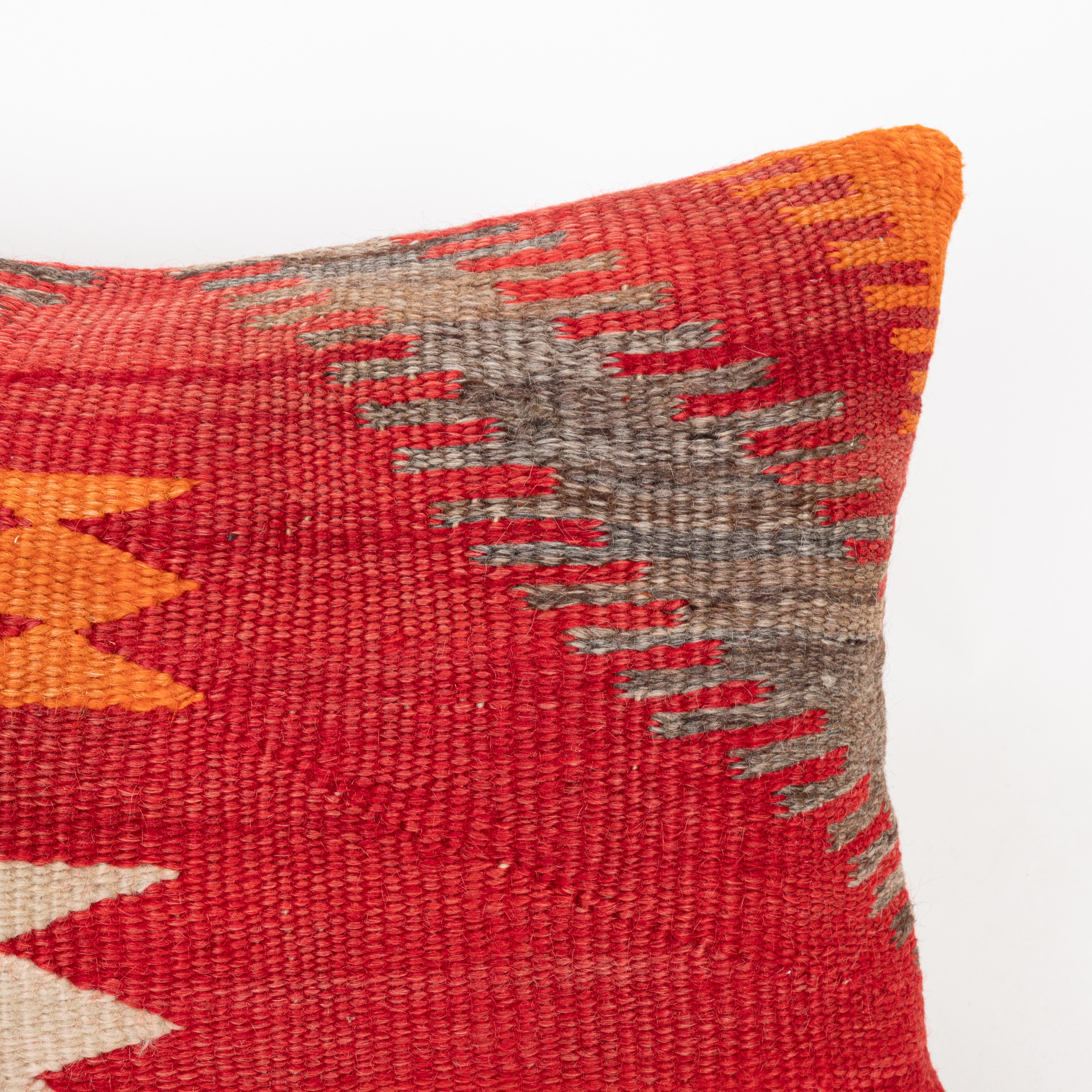 Hand-Woven Pillowcase Made from a 20th C. Navajo Weaving For Sale