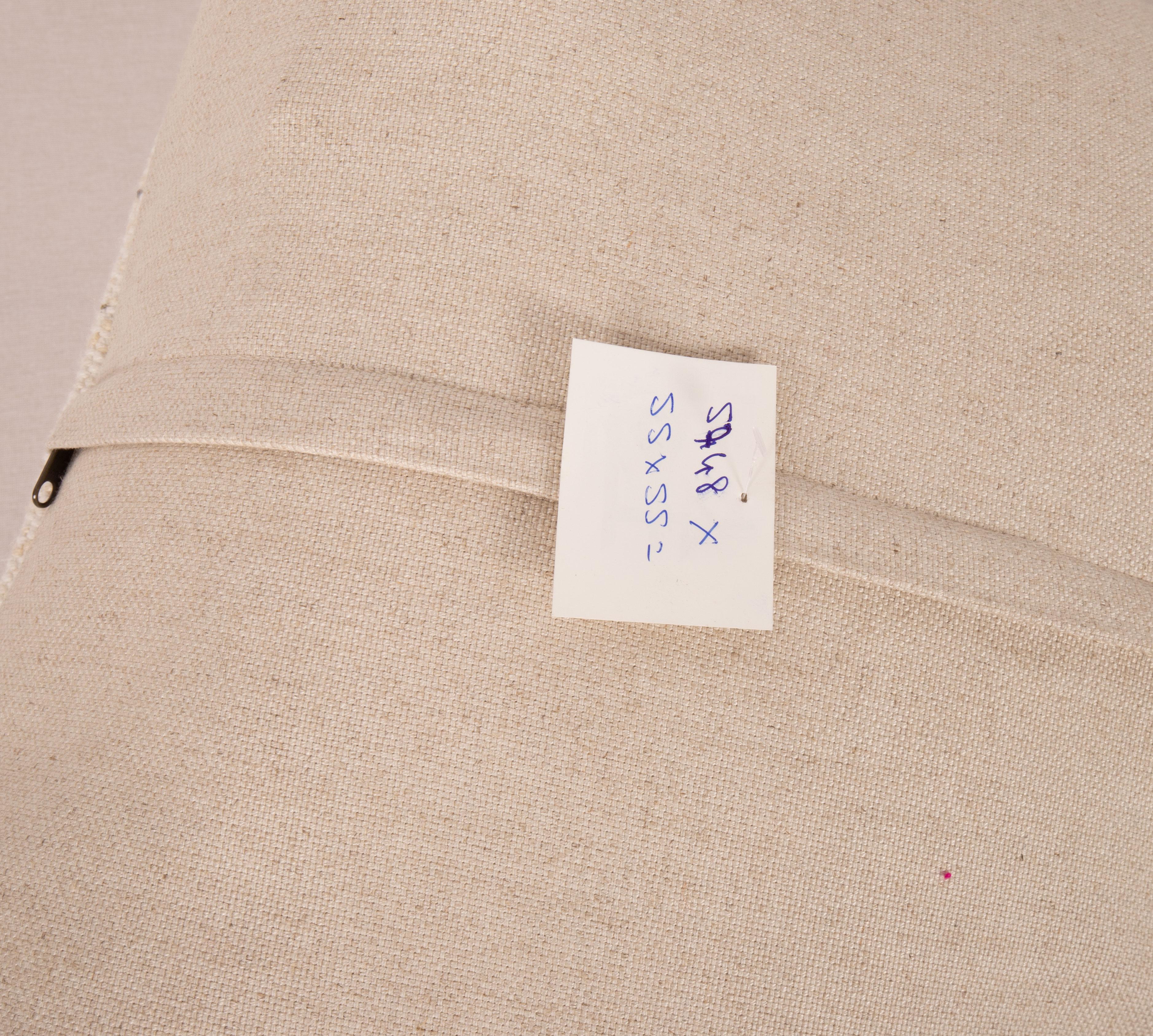 Coton Coussin d'oreiller fabriqué à partir d'un Kilim en coton contemporain en vente