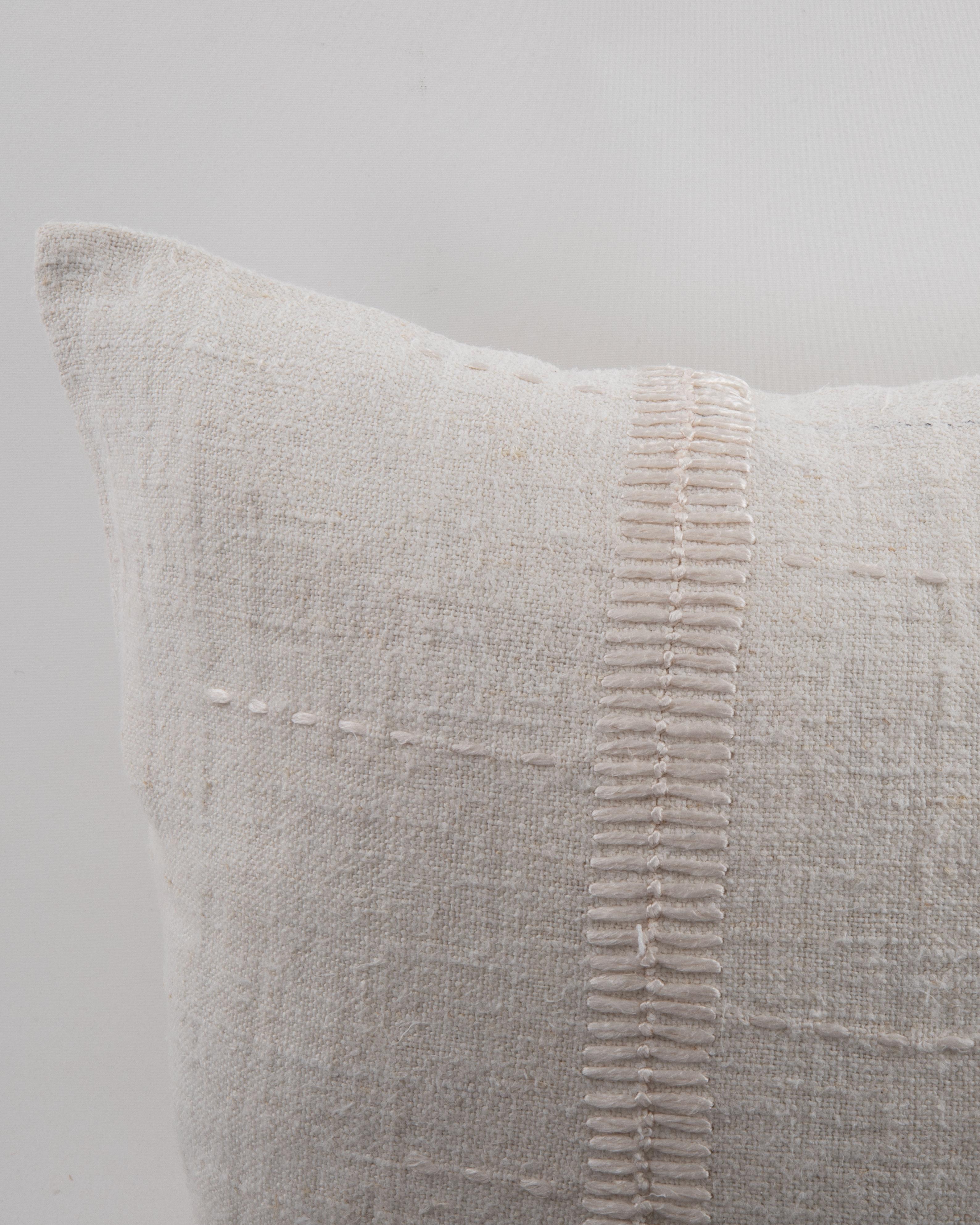 Kilim Pillowcase Made from a Contemporary Hemp Weaving For Sale