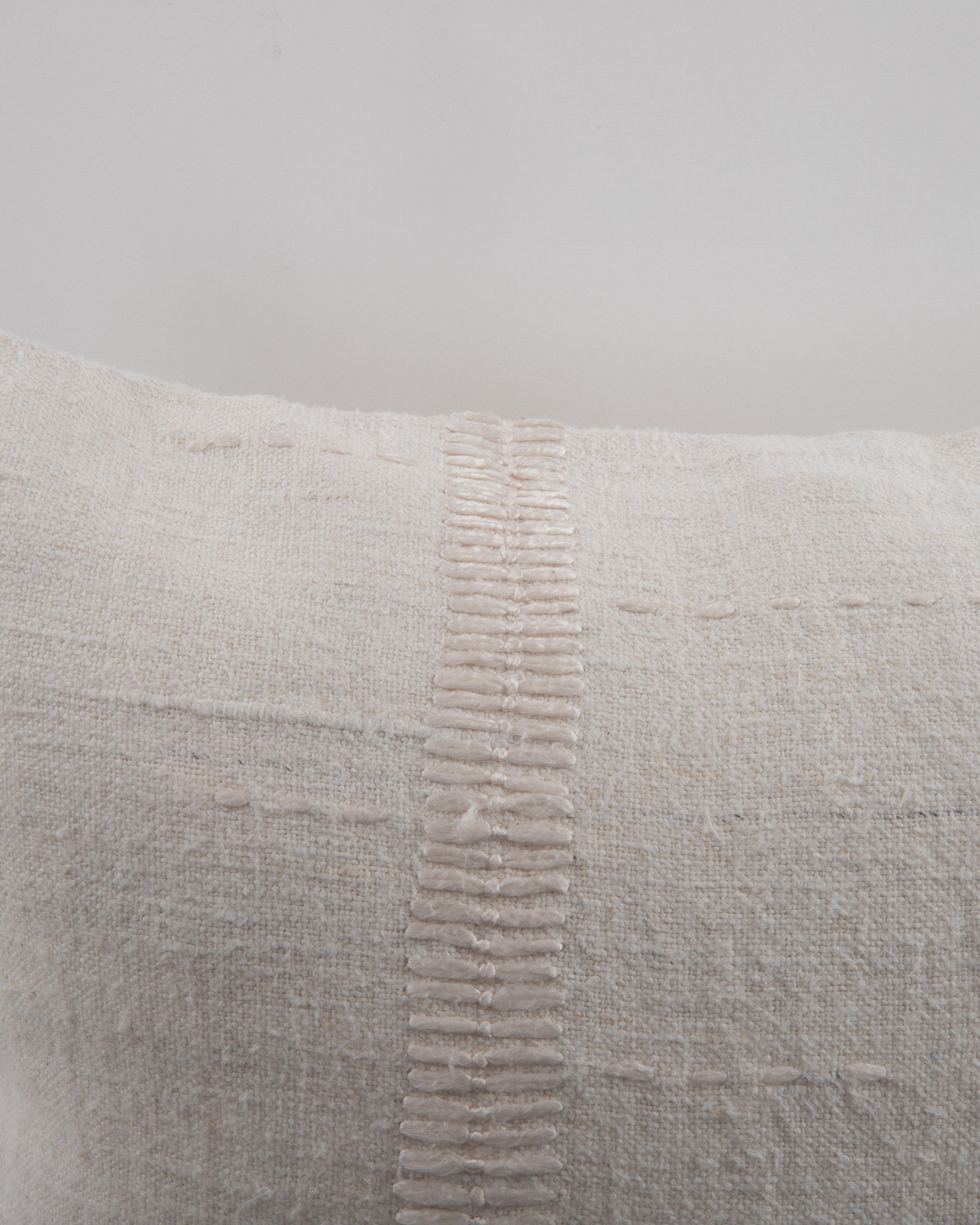 Kilim Pillowcase Made from a Contemporary Hemp Weaving For Sale