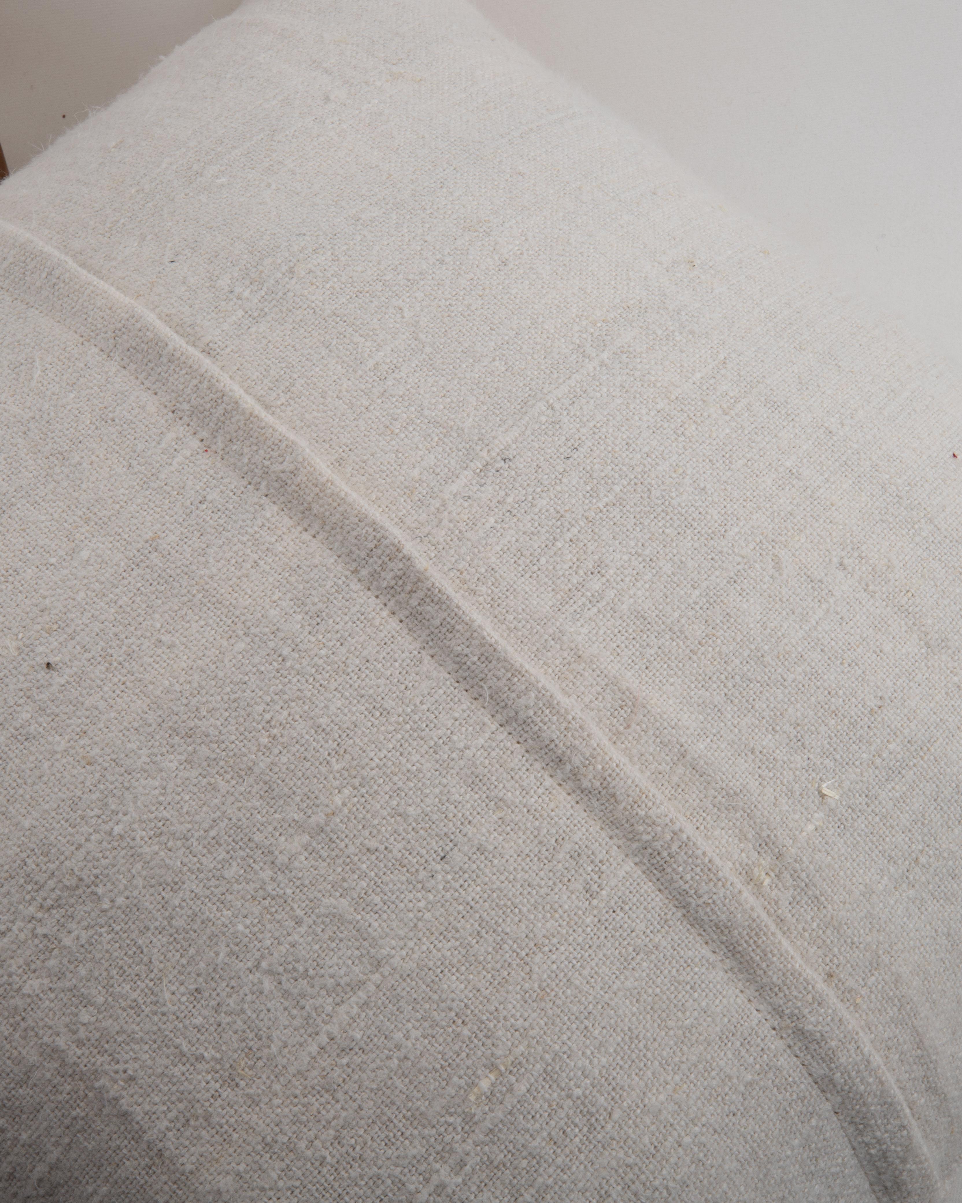 20th Century Pillowcase Made from a Contemporary Hemp Weaving For Sale