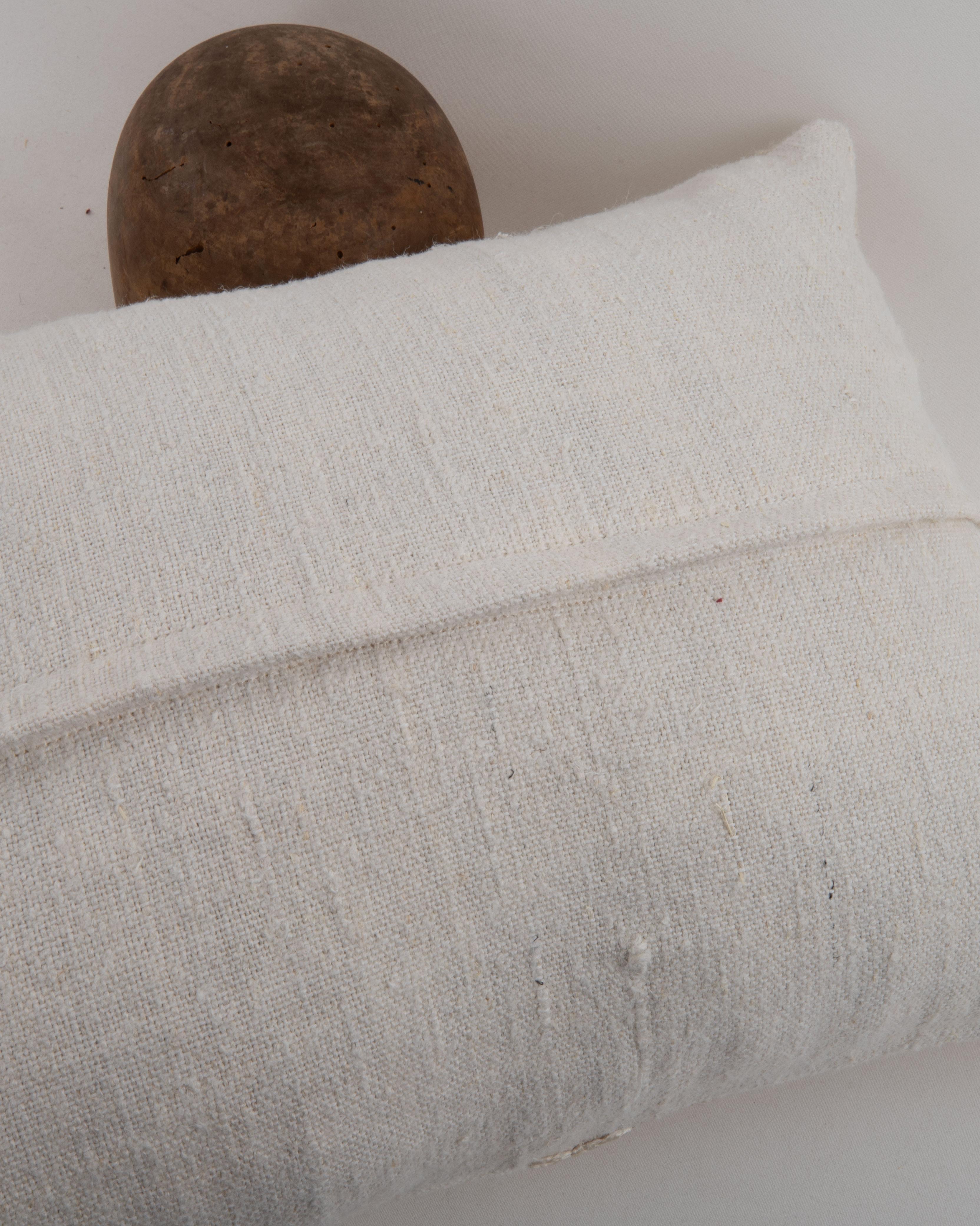 Wool Pillowcase Made from a Contemporary Hemp Weaving For Sale