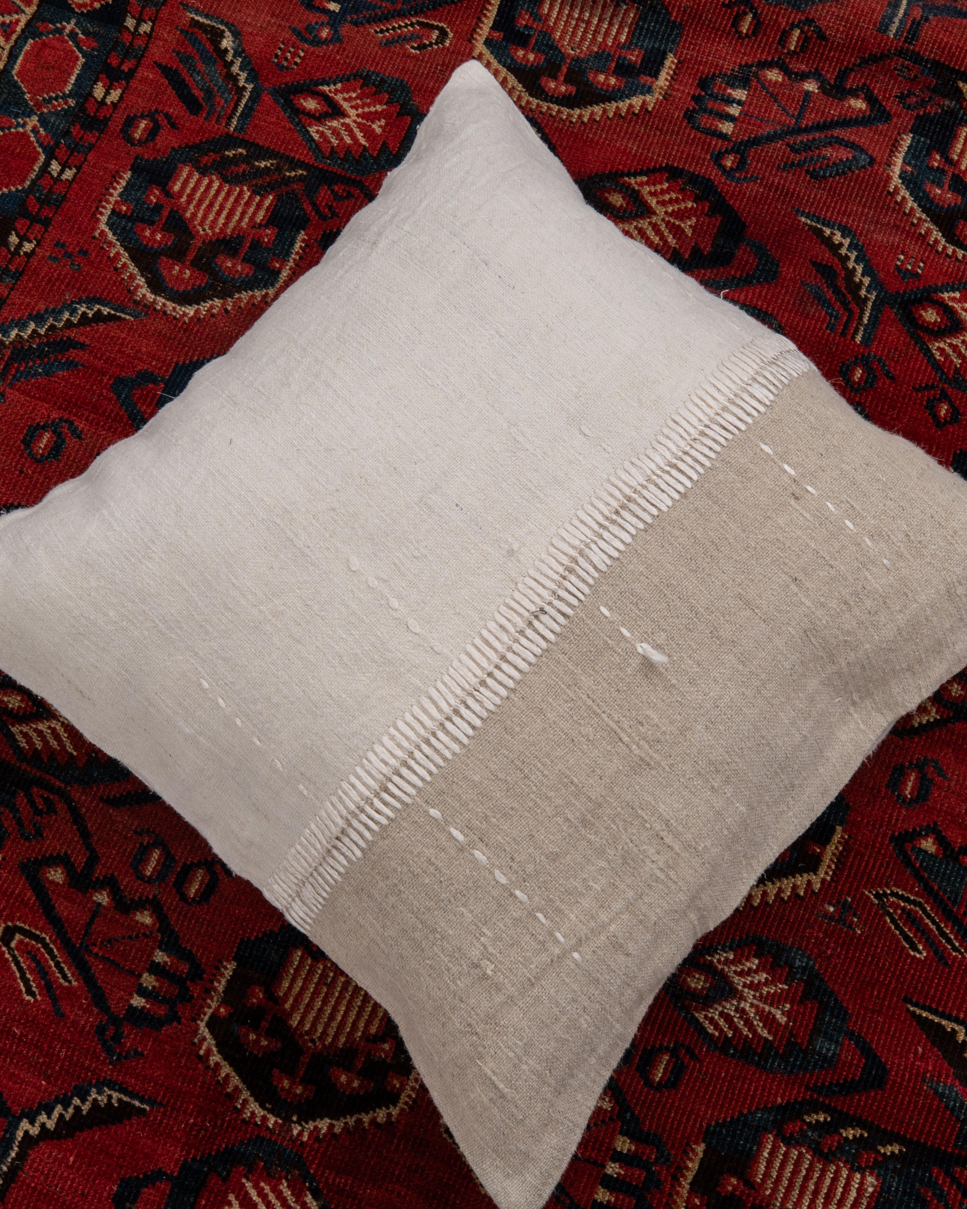 Pillowcase Made from a Contemporary Hemp Weaving For Sale 1