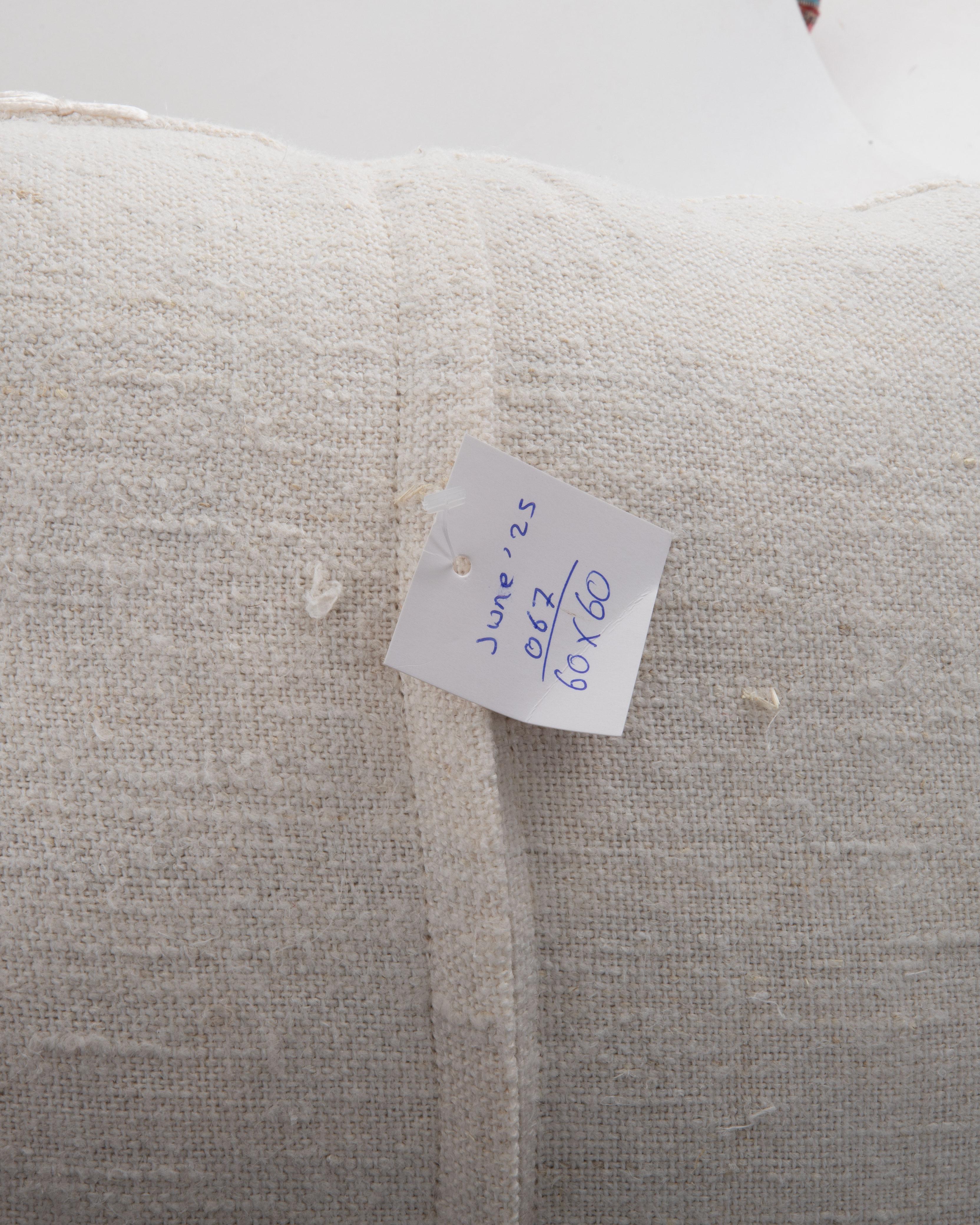 Pillowcase Made from a Contemporary Hemp Weaving For Sale 2