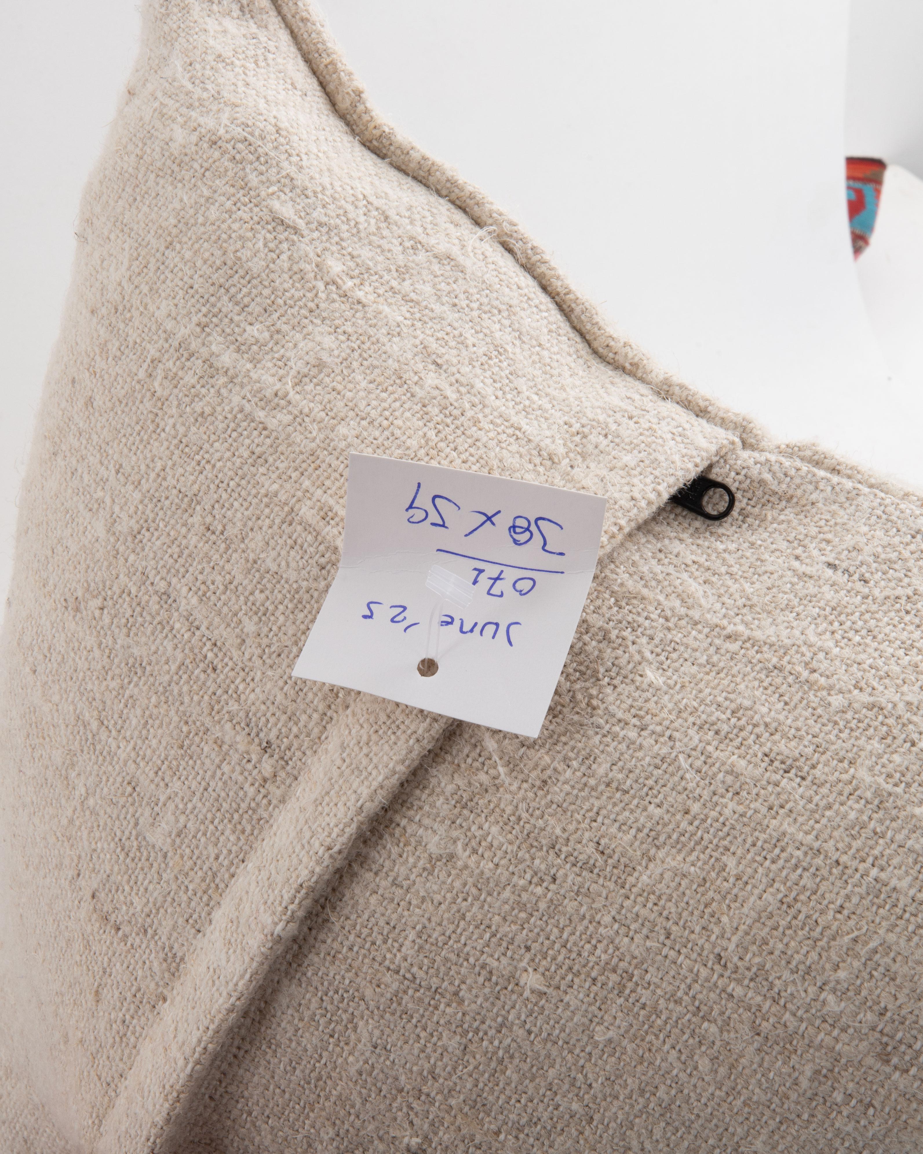 Pillowcase Made from a Contemporary Hemp Weaving For Sale 2