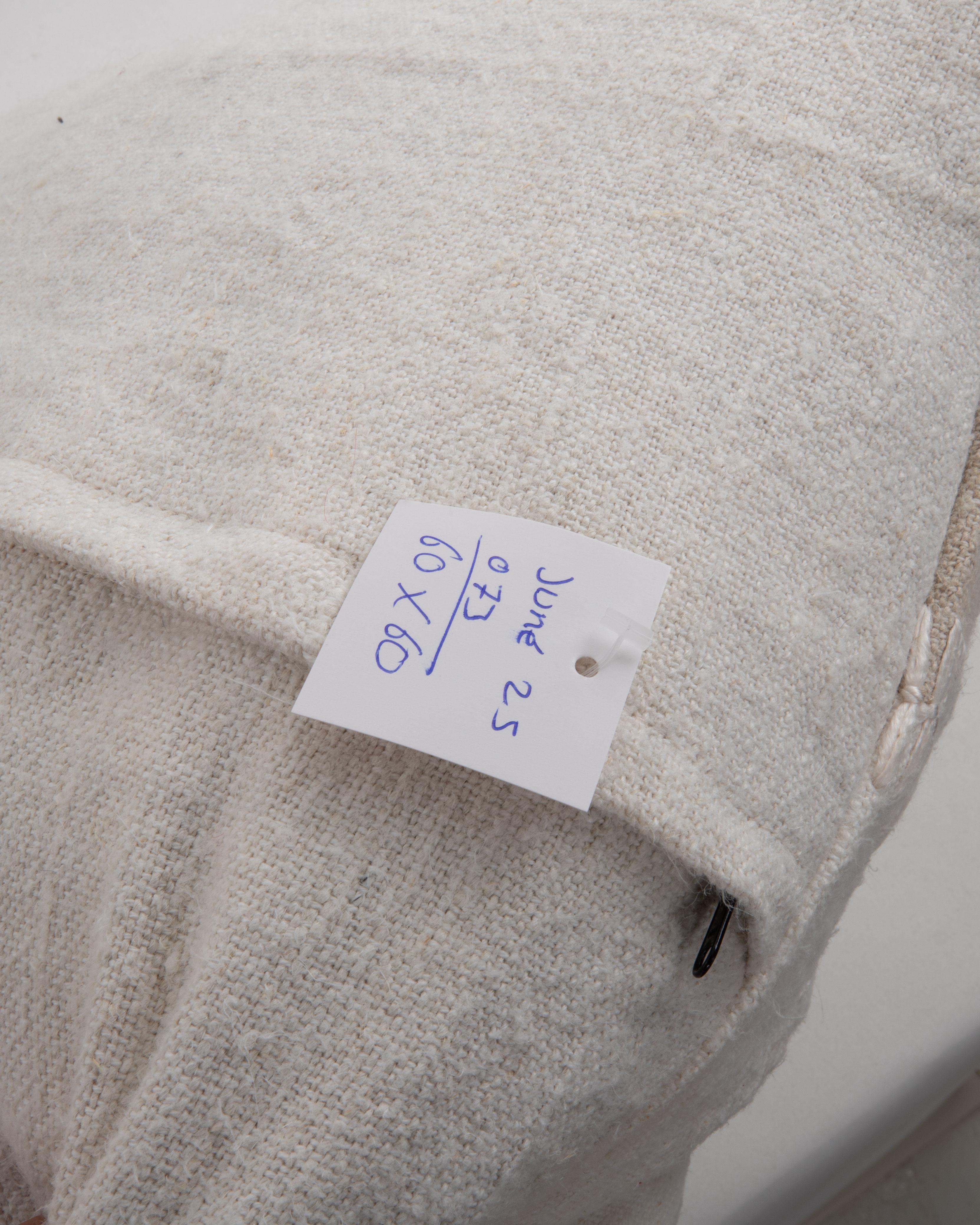 Pillowcase Made from a Contemporary Hemp Weaving For Sale 2