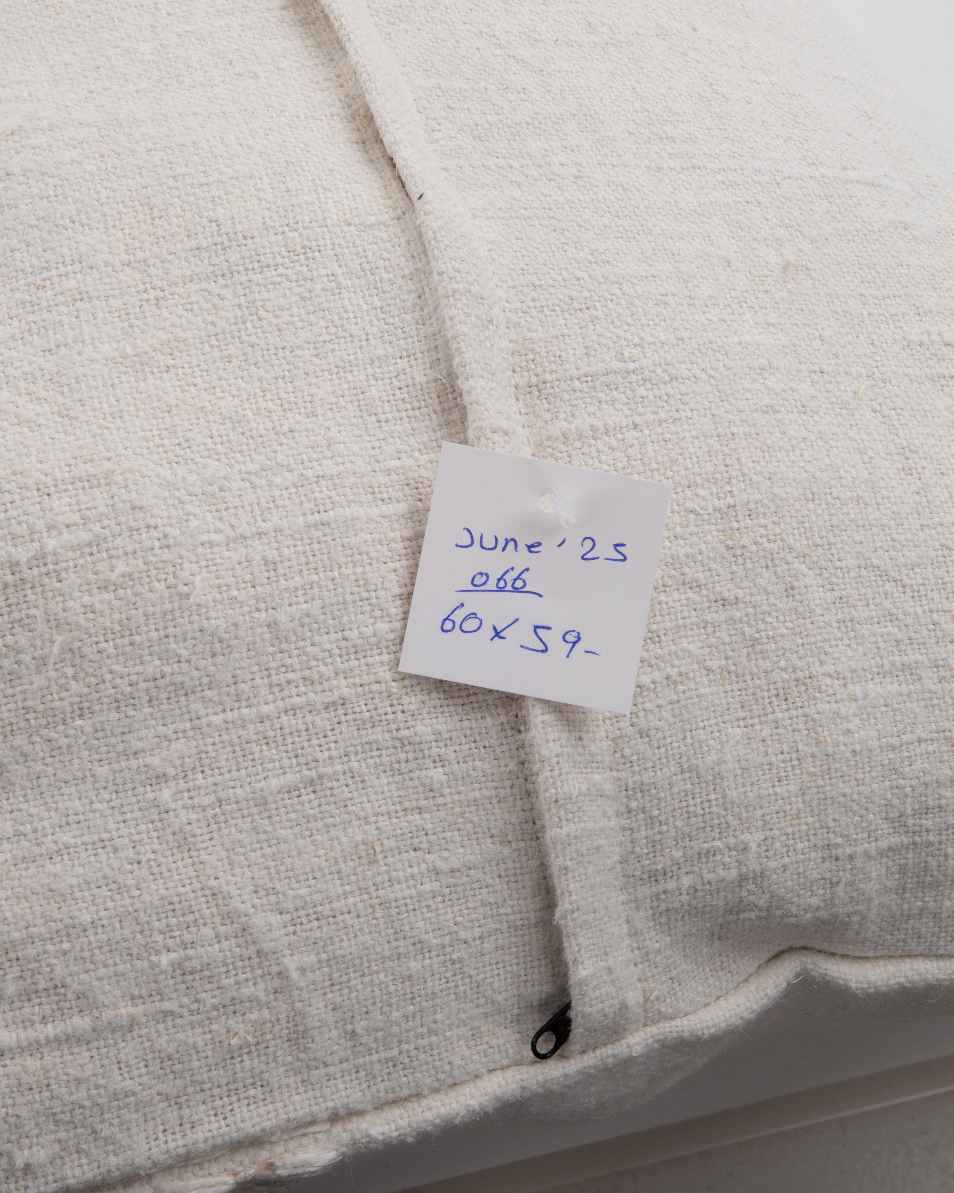 Pillowcase Made from a Contemporary Hemp Weaving For Sale 2