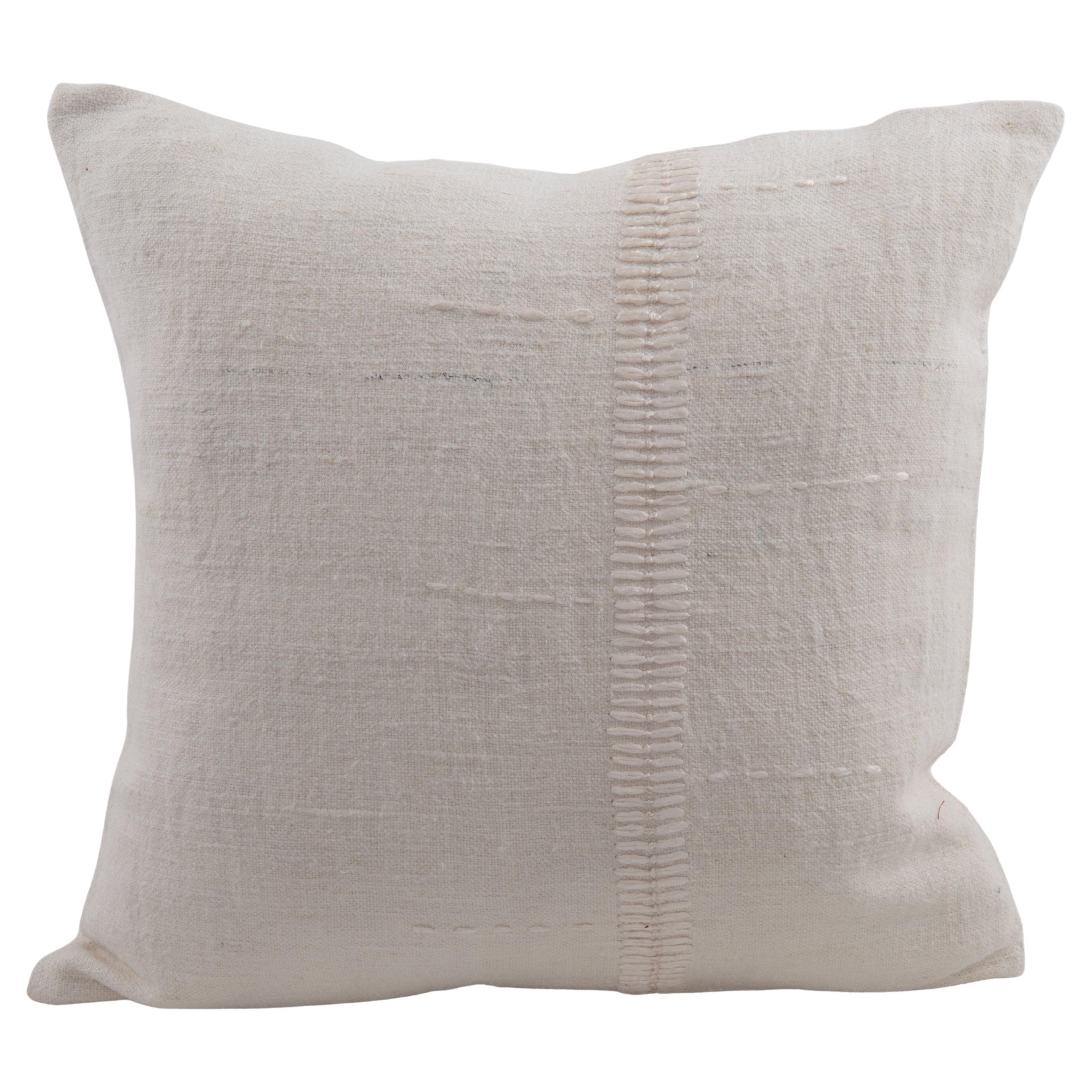 Pillowcase Made from a Contemporary Hemp Weaving