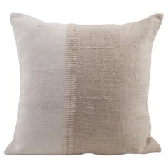 Pillowcase Made from a Contemporary Hemp Weaving