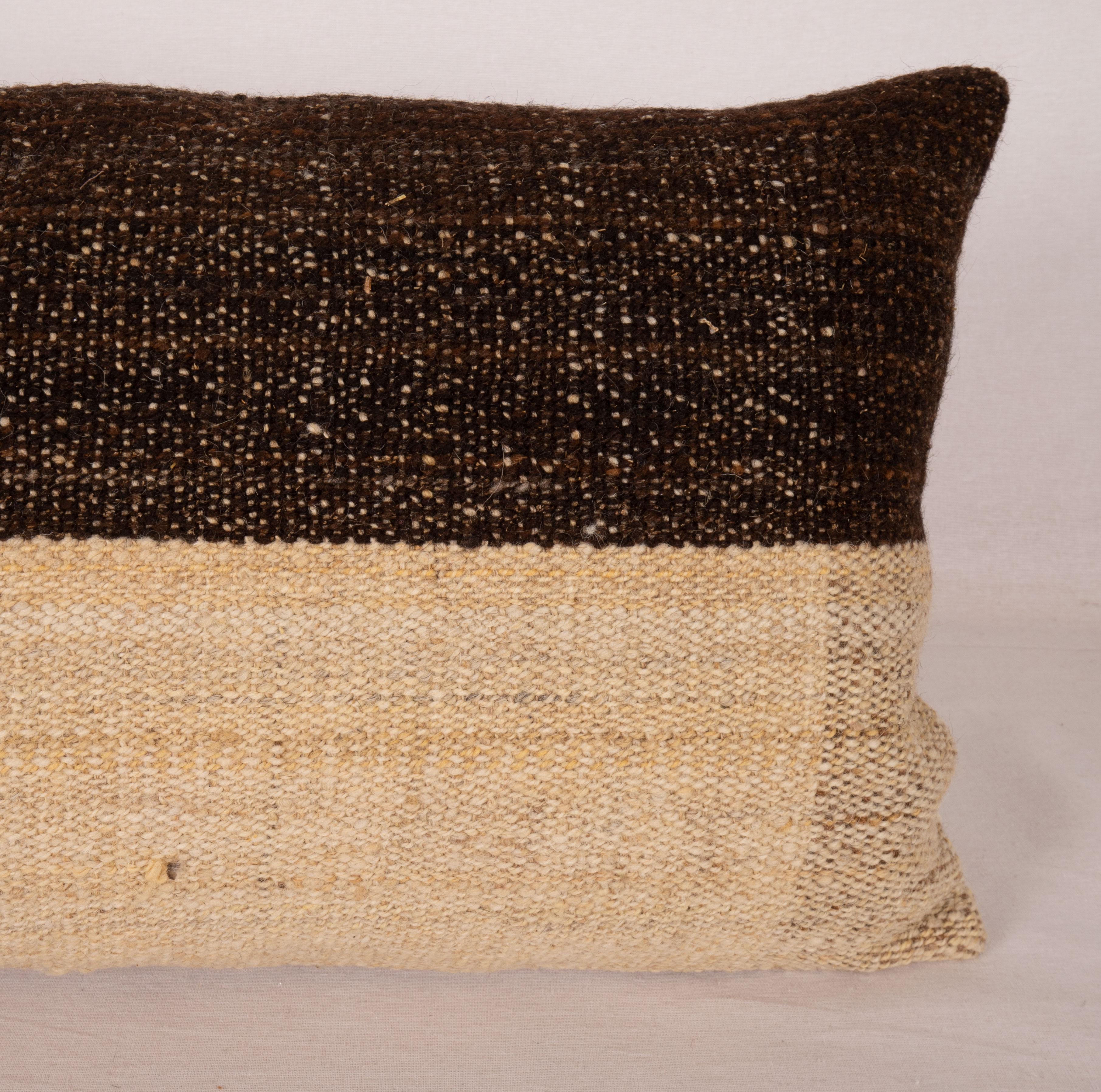 Hand-Woven Pillowcase Made from a Contemporary Wool Kilim For Sale