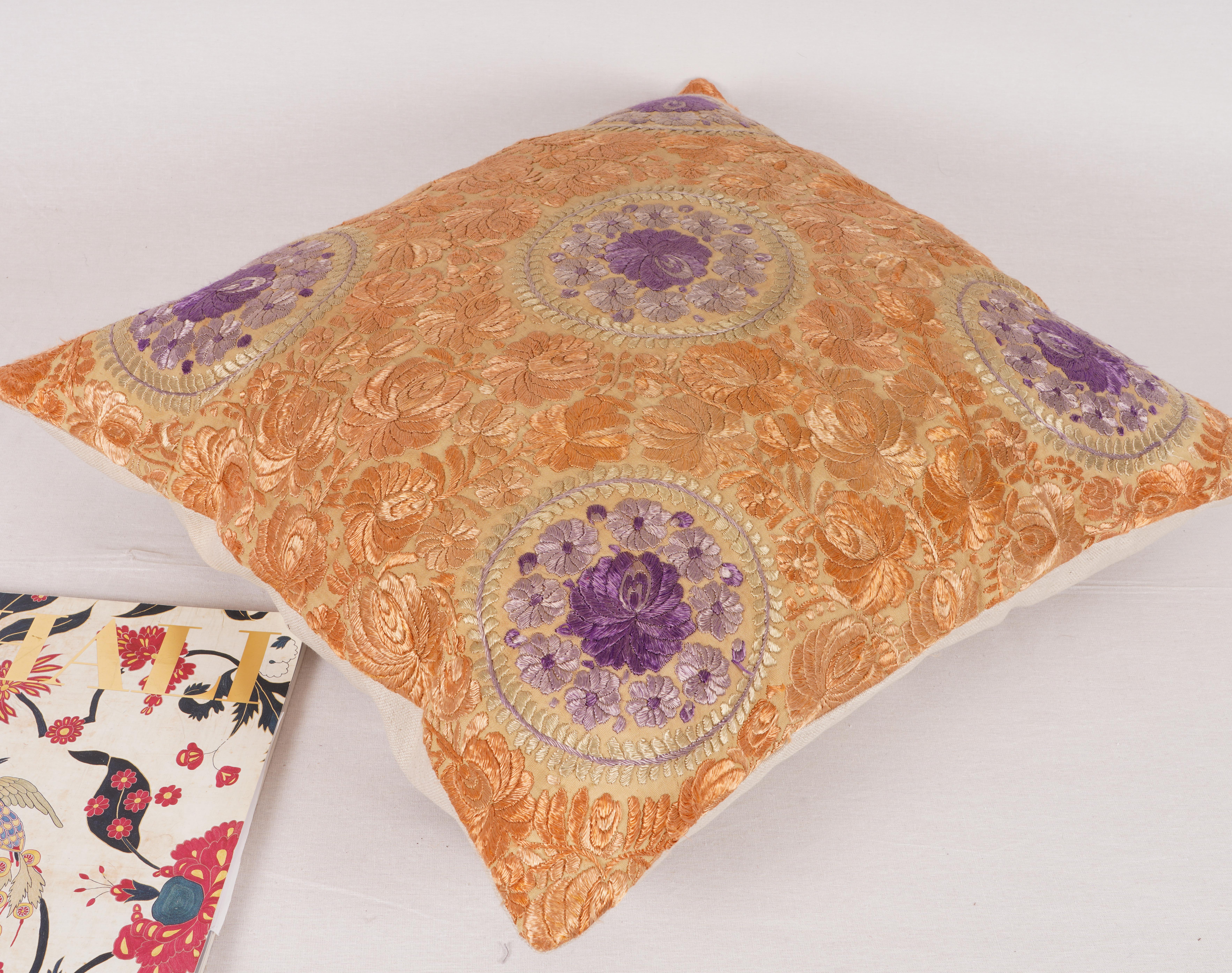 Hungarian Pillowcase Made from a Matyo Embroidery, Hungary, Early 20th C. For Sale