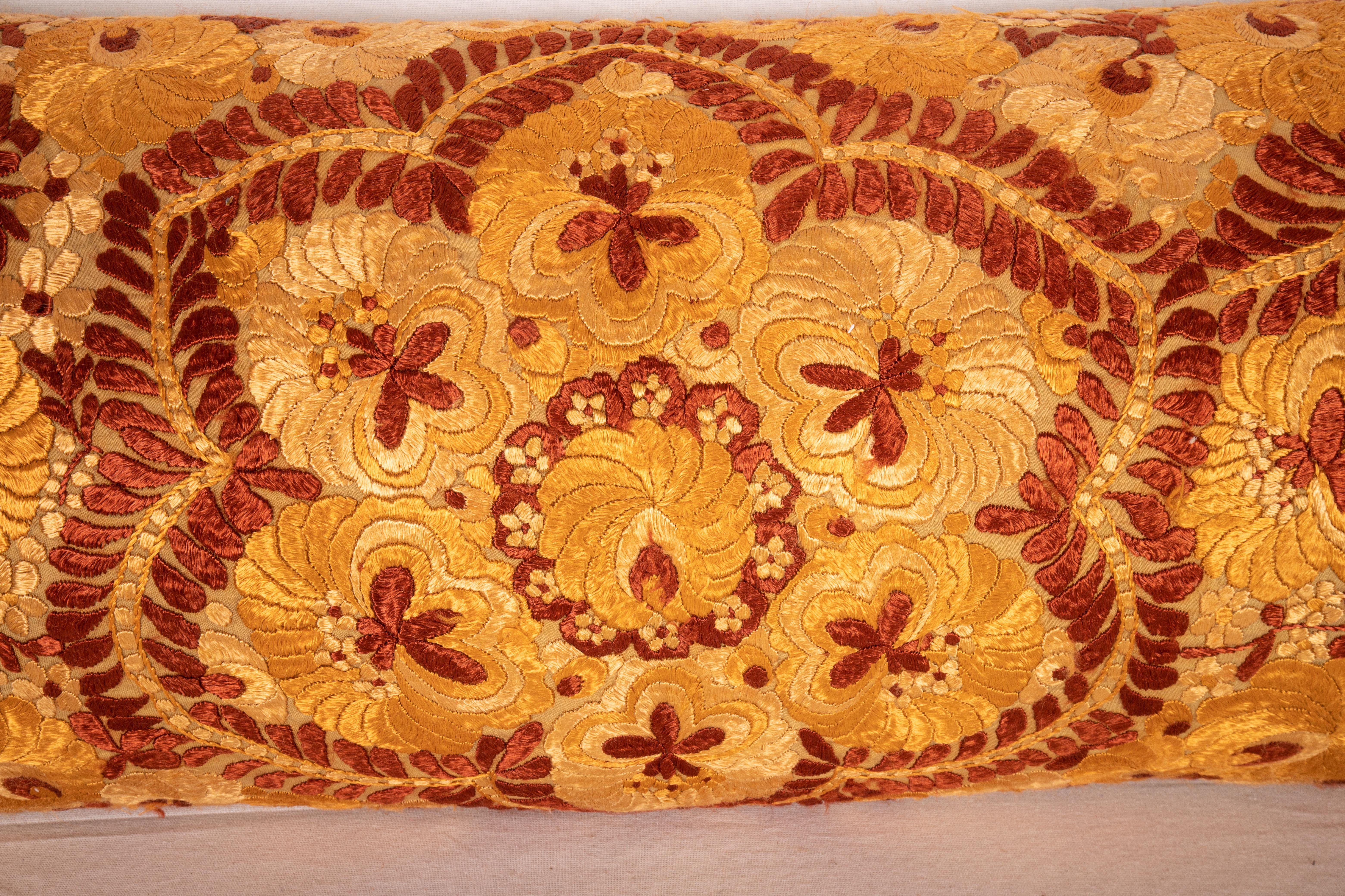 Hungarian Pillowcase made from a Matyo Embroidery, Hungary, early 20th C. For Sale