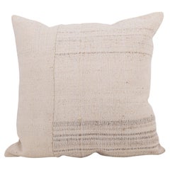Pillowcase Made from a Mid 20th C. Anatolian , Turkish Neutral Kilim