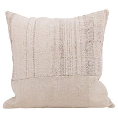 Pillowcase Made from a Mid 20th C. Anatolian , Turkish Neutral Kilim