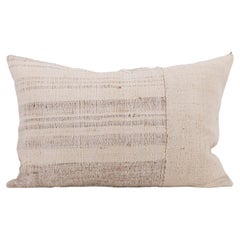 Pillowcase Made from a Mid 20th C. Anatolian , Turkish Neutral Kilim