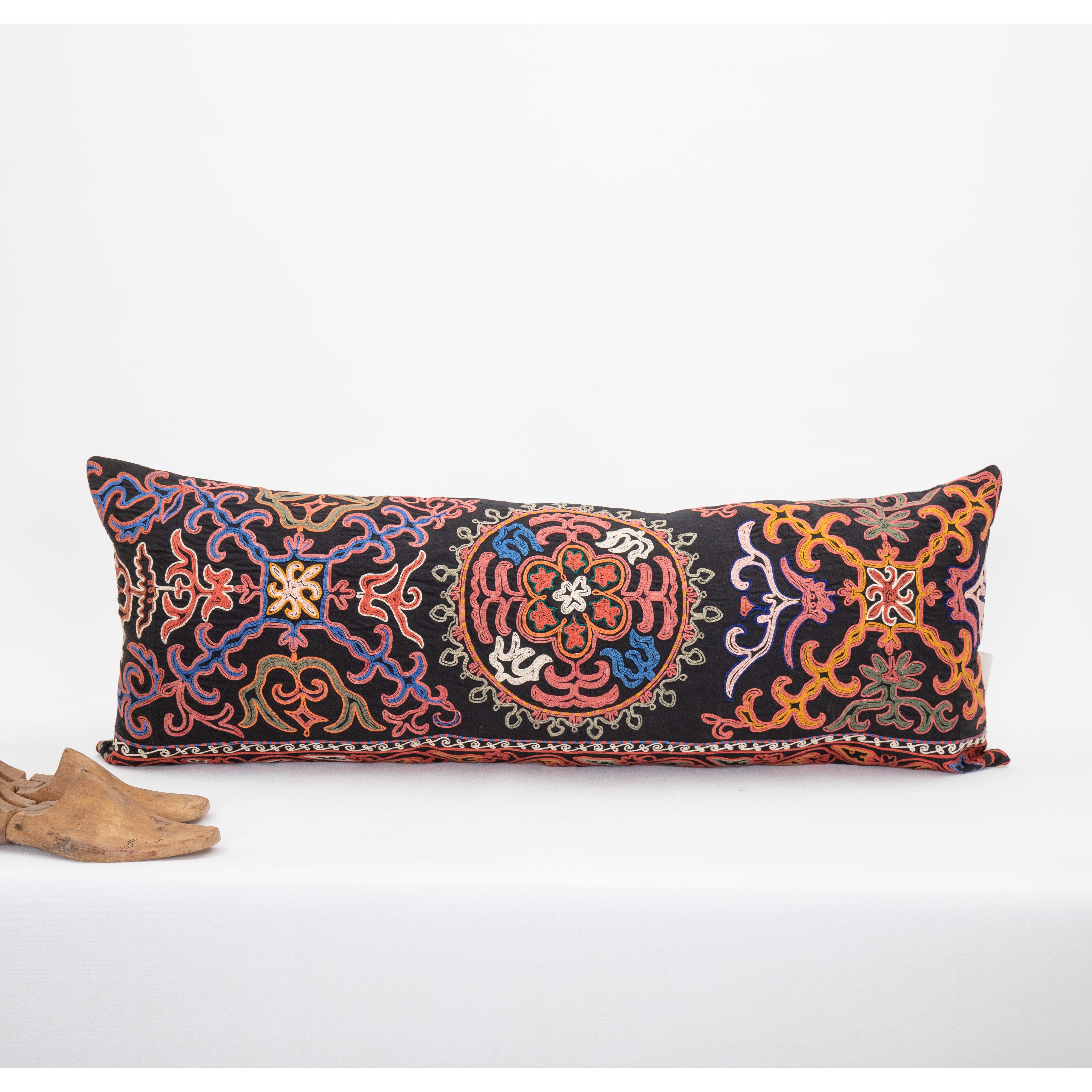 Folk Art Pillowcase made from a mid 20th. C. Kazakh / Kyrgyz Embroidery For Sale