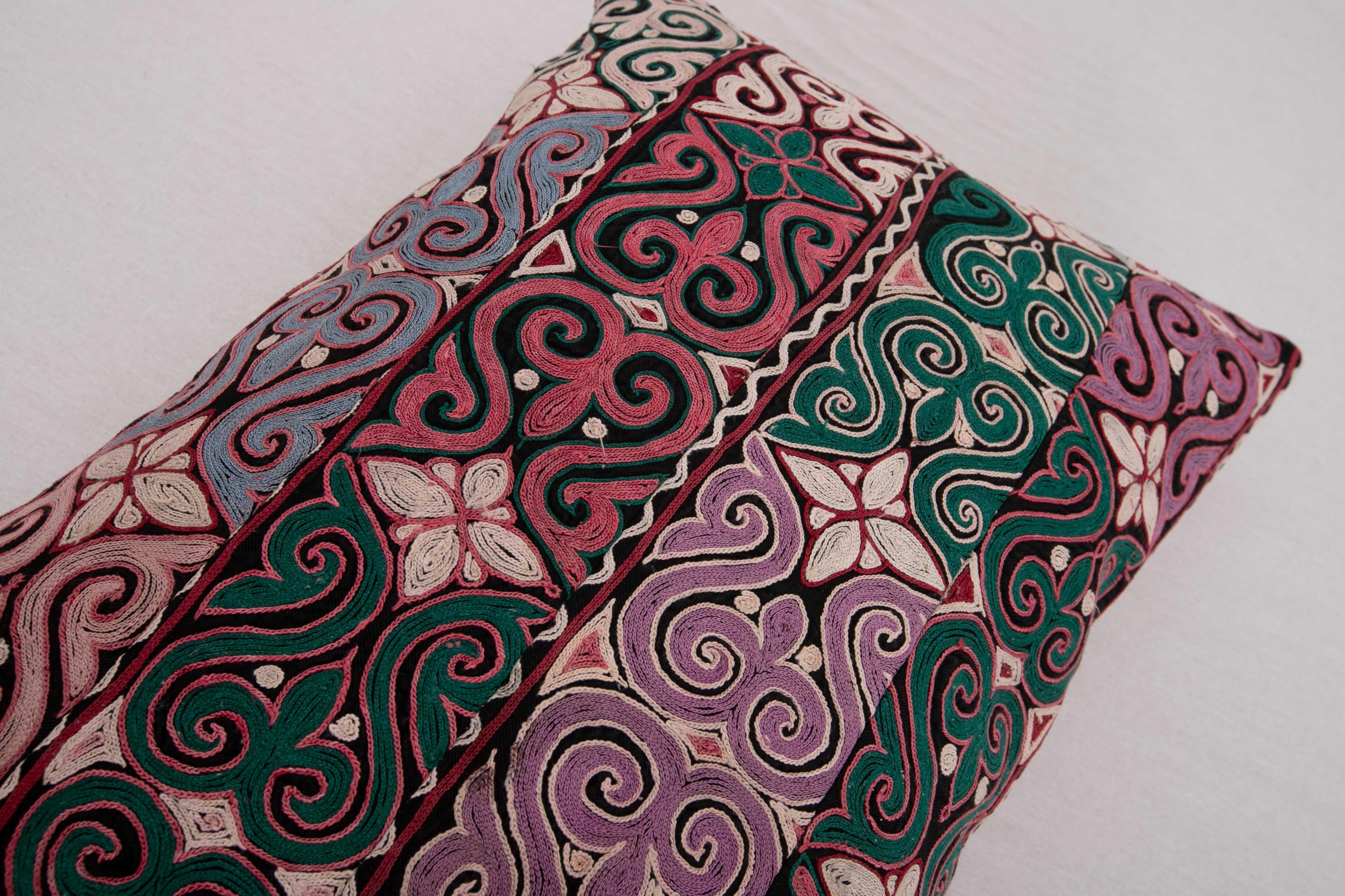 Kazakhstani Pillowcase Made from a Mid 20th. C. Kazakh / Kyrgyz Embroidery