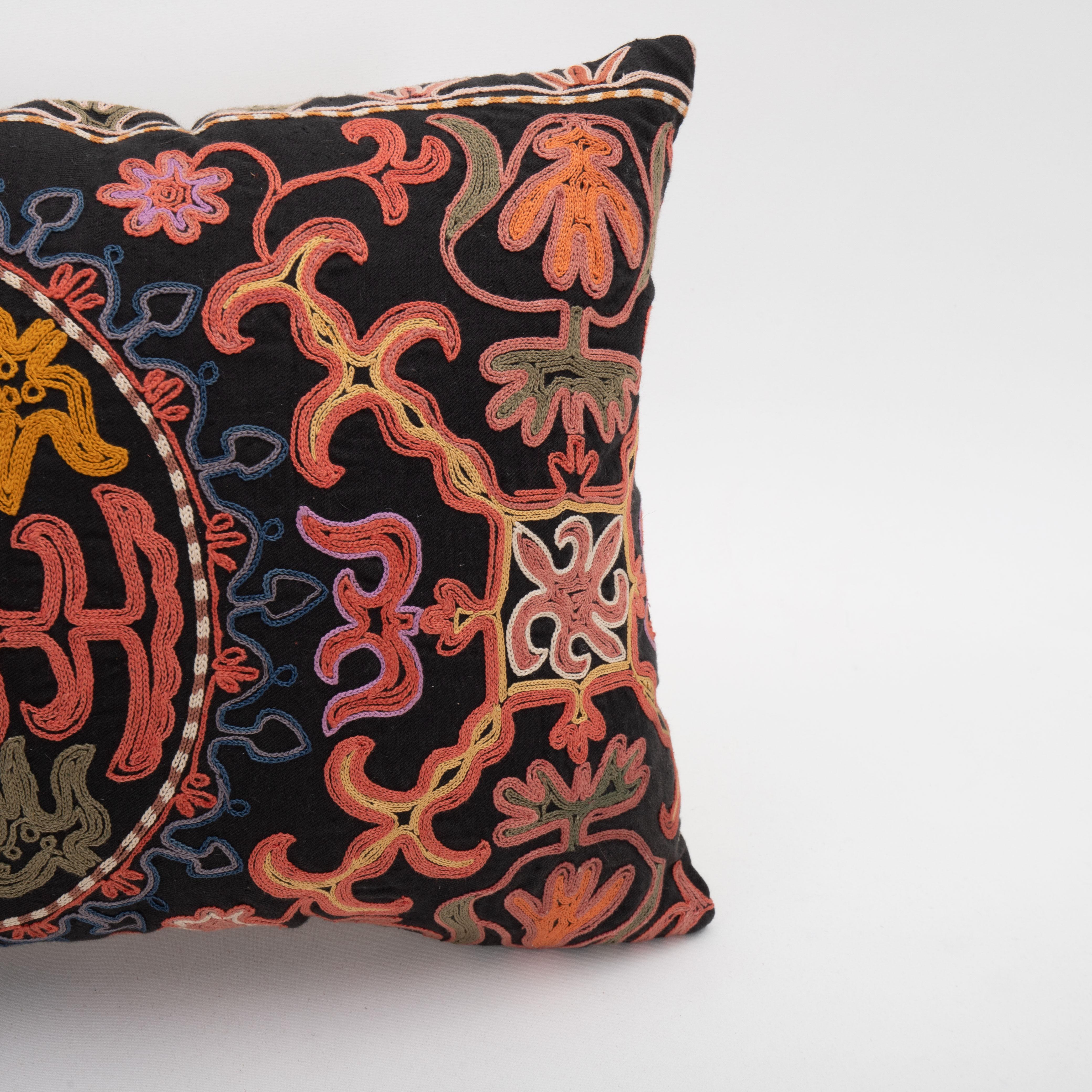 Kazakhstani Pillowcase made from a mid 20th. C. Kazakh / Kyrgyz Embroidery For Sale