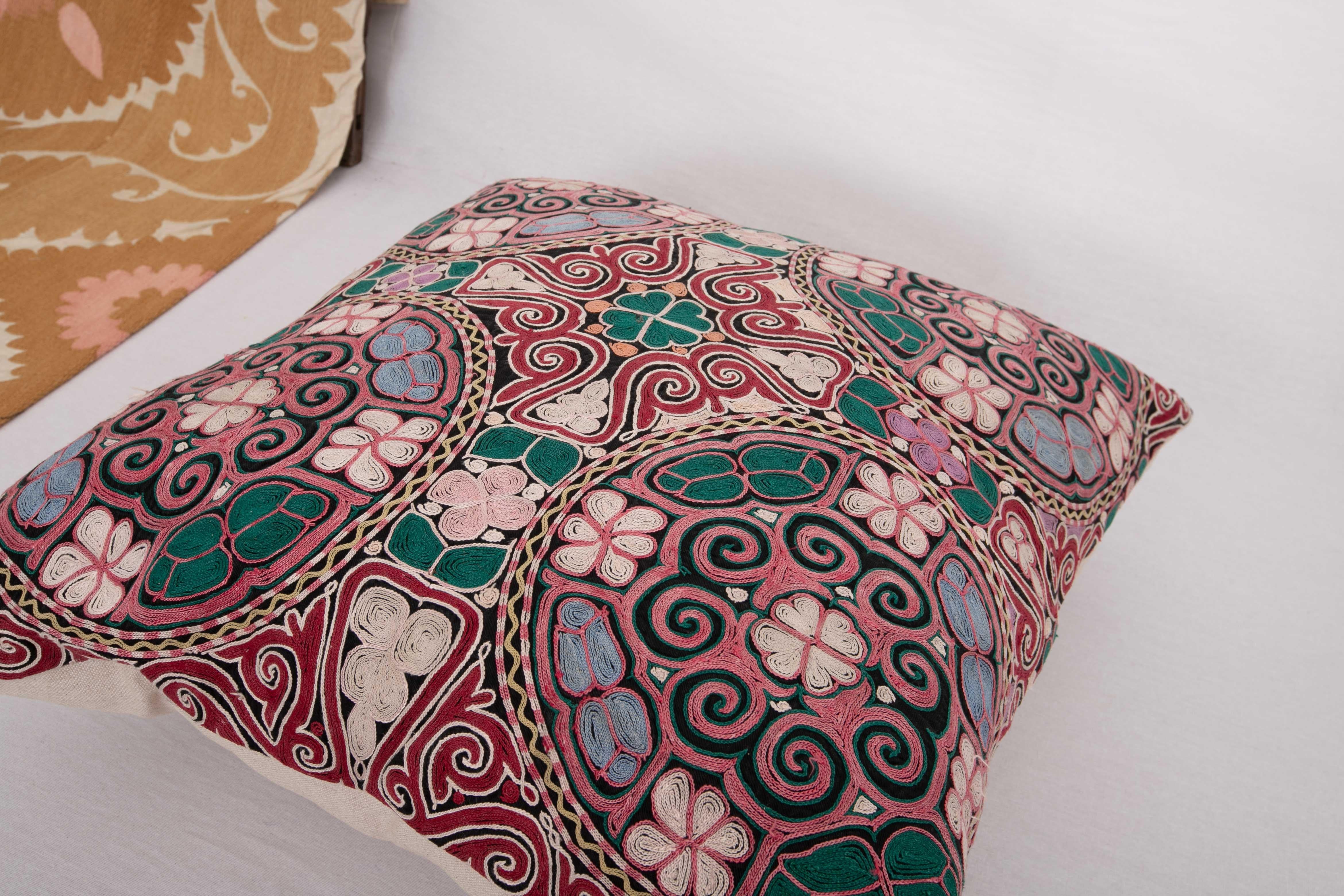 20th Century Pillowcase made from a mid 20th. C. Kazakh / Kyrgyz Embroidery For Sale