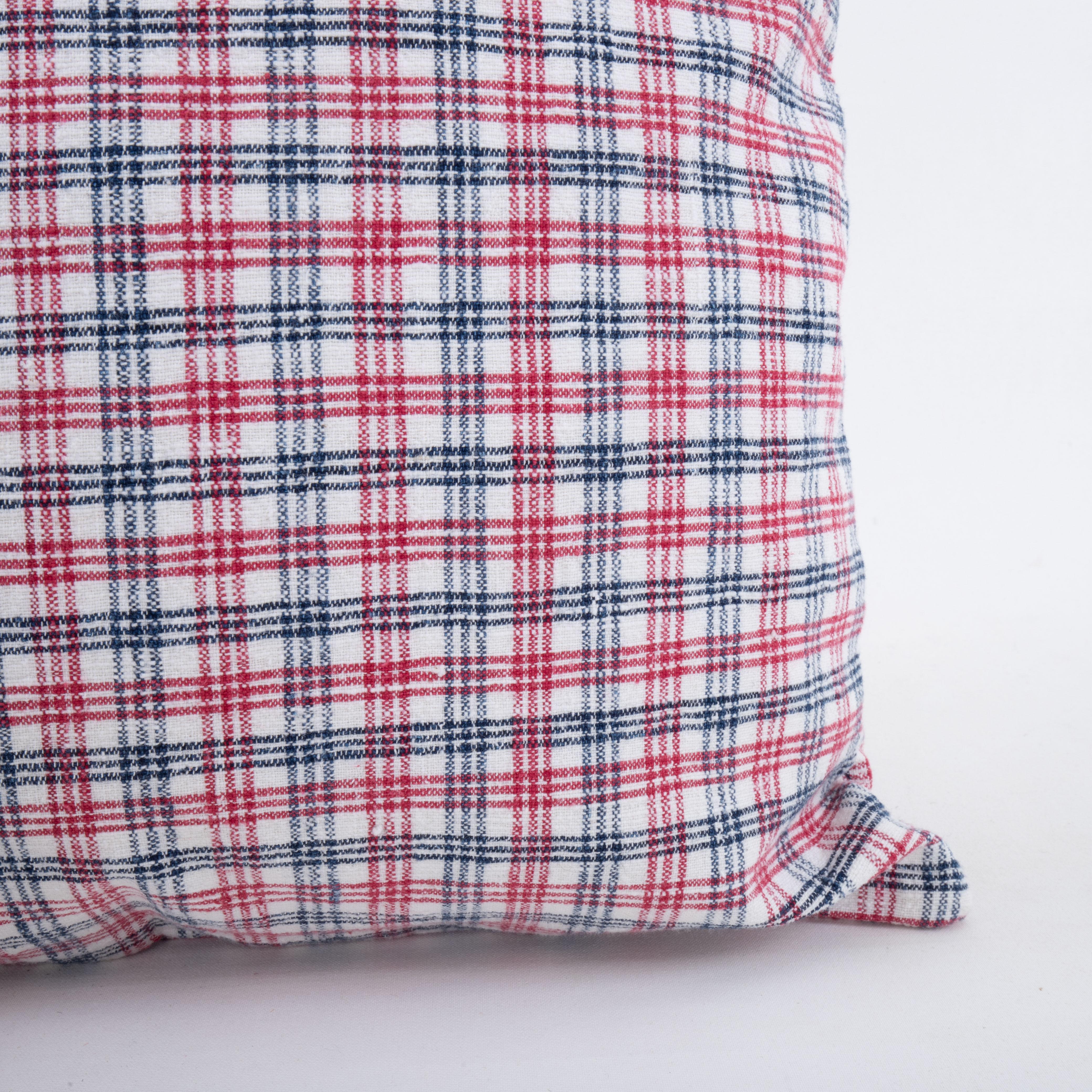Pillowcase Made from a Rustic Vintage Anatolian Cotton Weaving For Sale 1