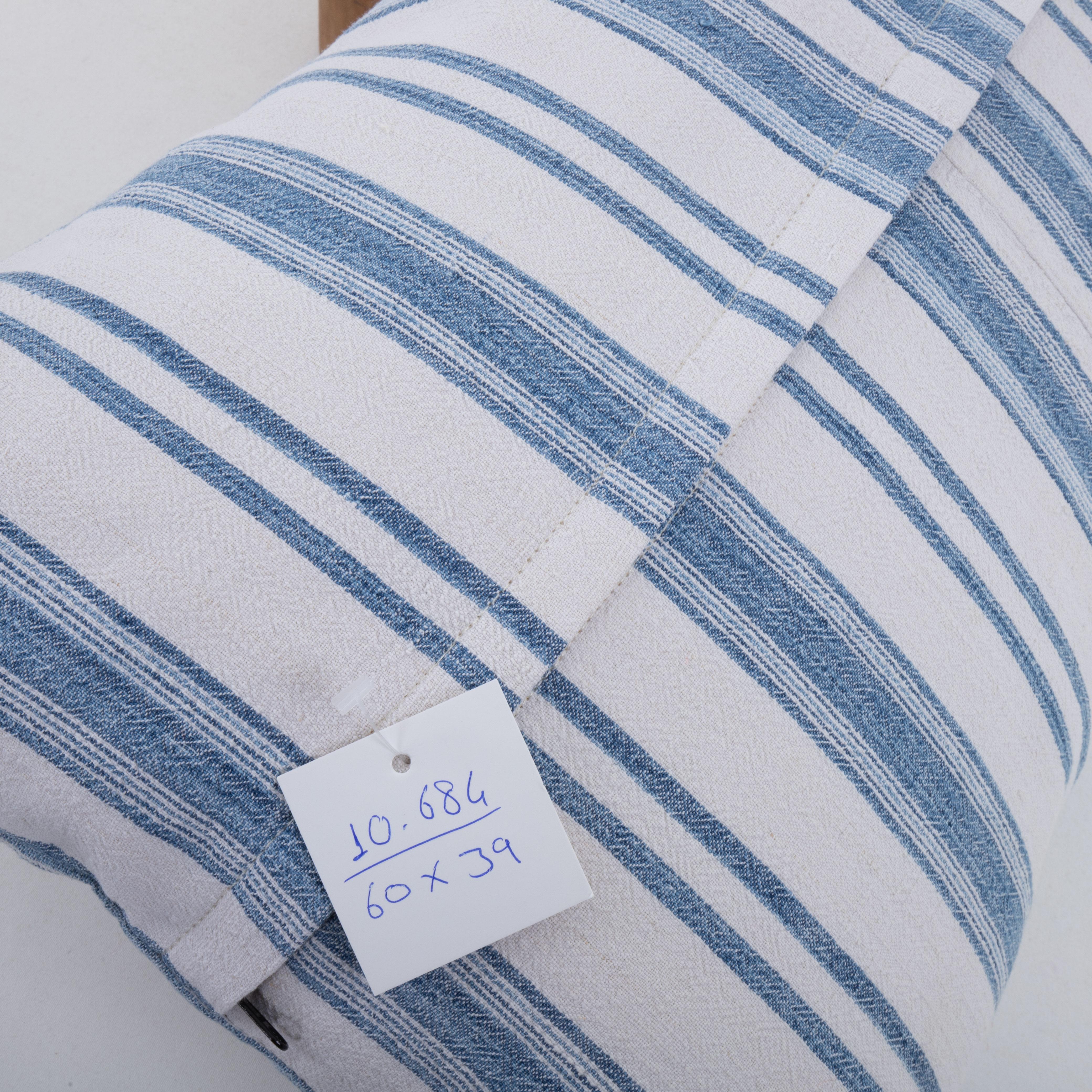 Coton Coussin rustique vintage en coton d'Anatolie tissé en vente