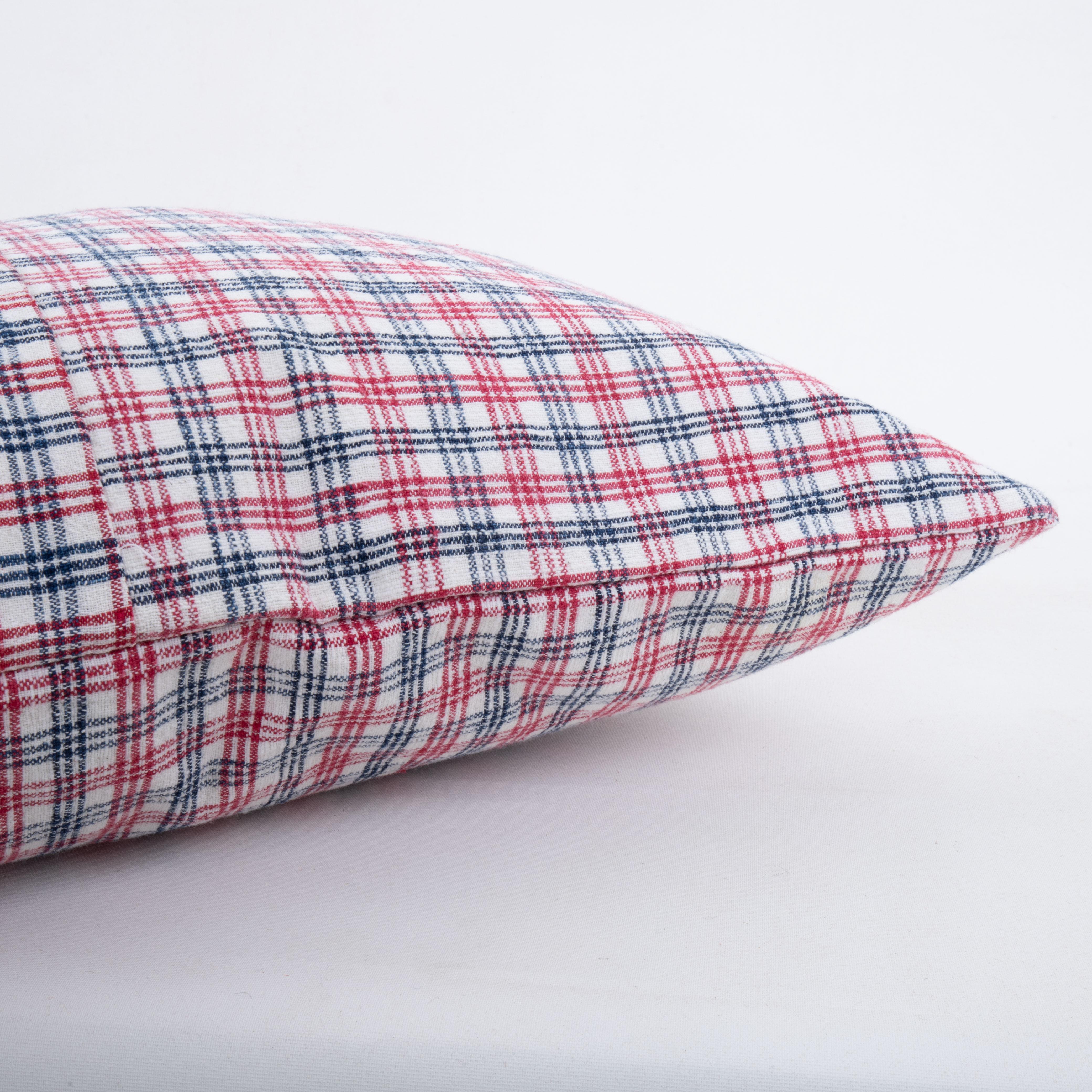 Pillowcase Made from a Rustic Vintage Anatolian Cotton Weaving For Sale 3