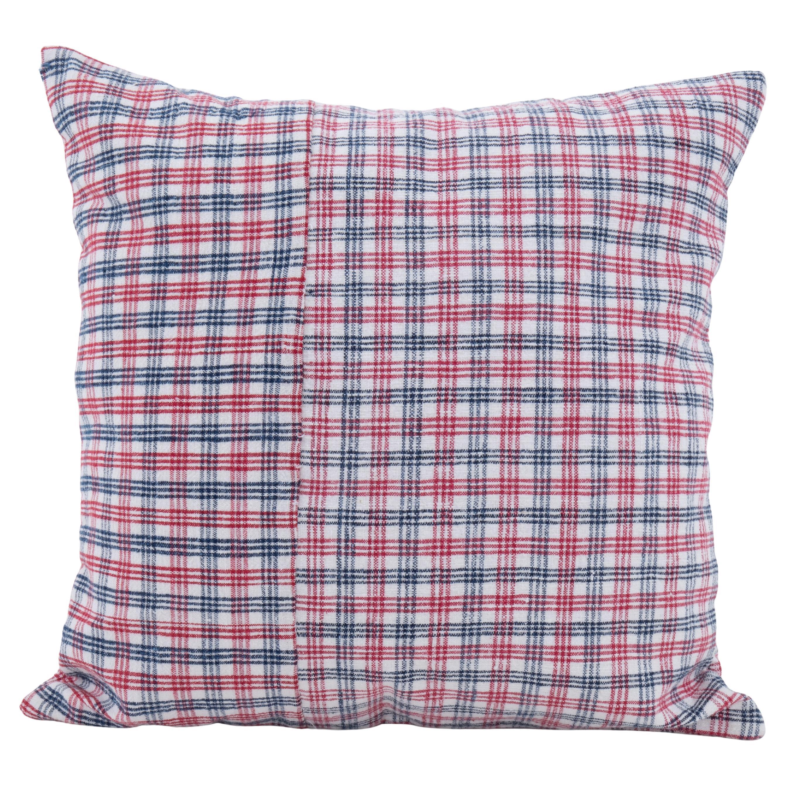Federa realizzata con una tessitura rustica di cotone anatolico vintage