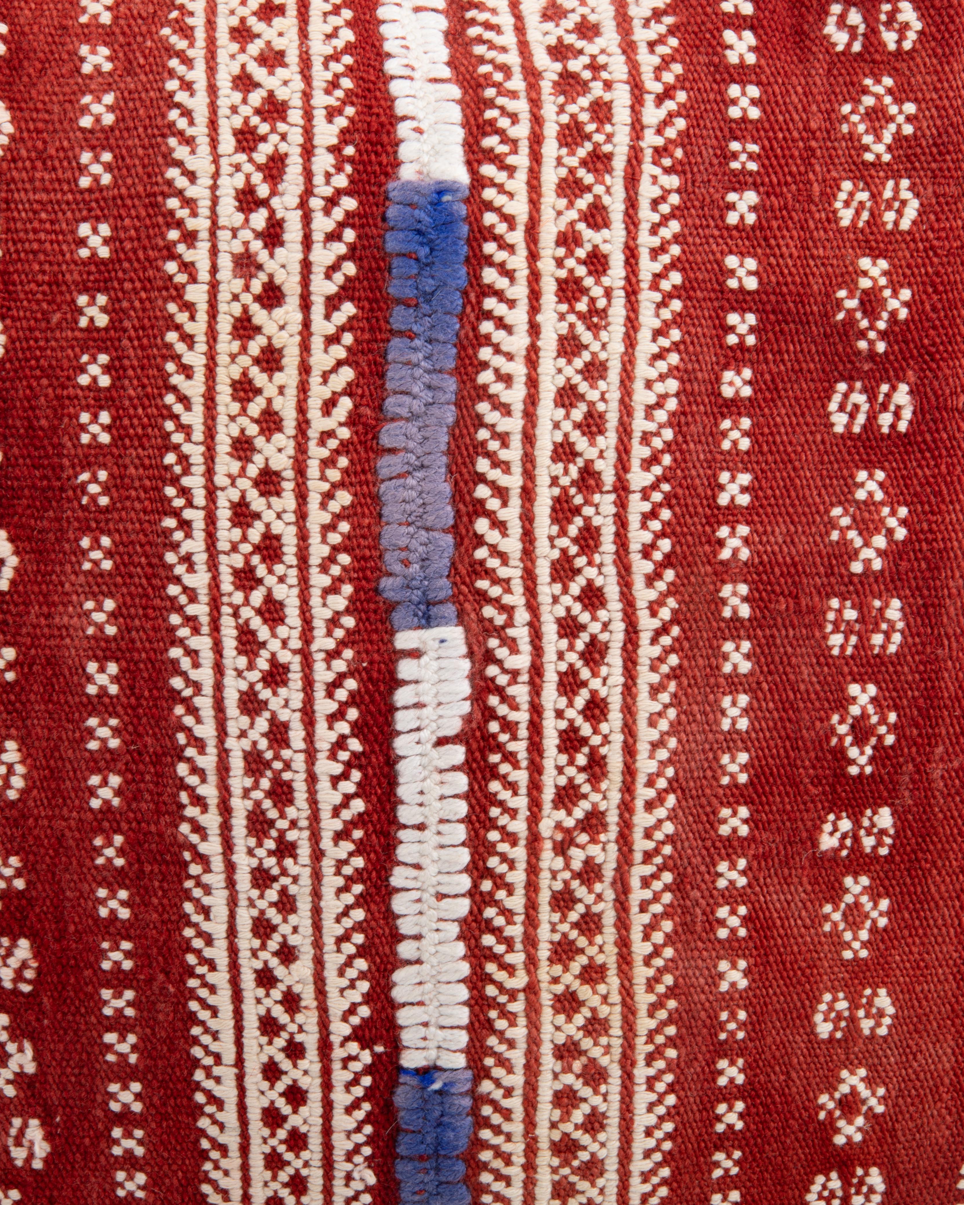 Ricamato Federa ricavata da un grembiule rustico anatolico d'epoca in vendita