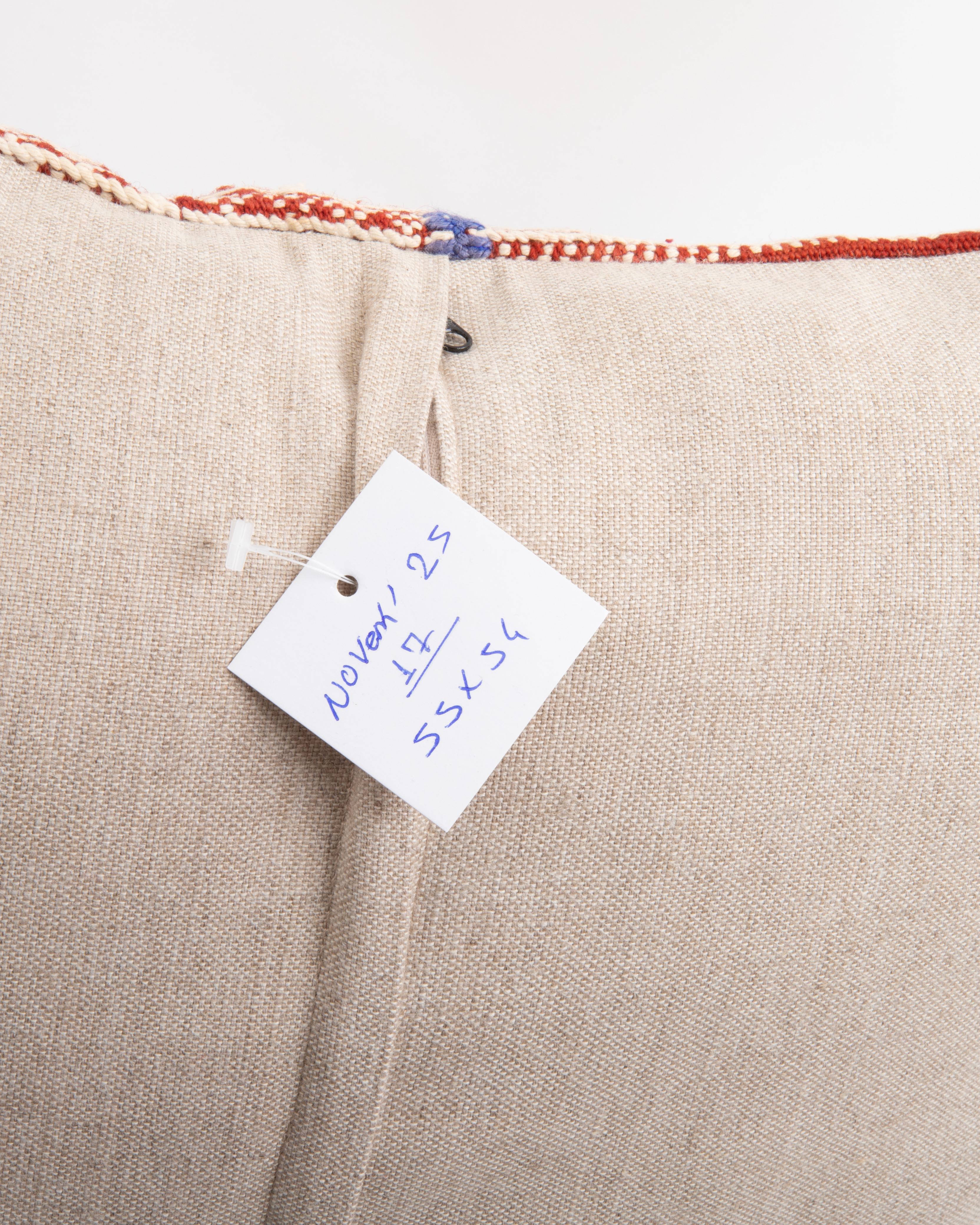 Cotone Federa ricavata da un grembiule rustico anatolico d'epoca in vendita