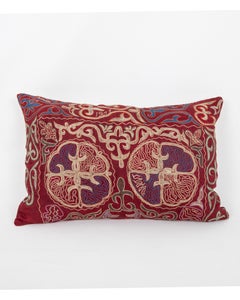 Pillowcase Made from a Vintage Kazak Embroidery