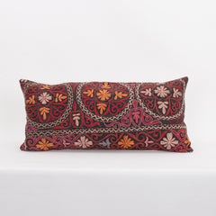 Pillowcase Made from a Vintage Kazakh Tush Kyiz Embroidery