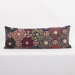 Pillowcase Made from a Vintage Kazakh Tush Kyiz Embroidery