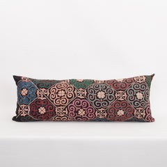Pillowcase Made from a Vintage Kazakh Tush Kyiz Embroidery